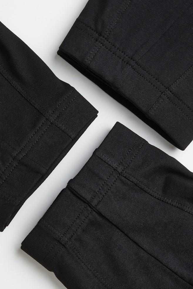 5-pack cotton short trunks - Black/Grey/Black/Light blue/Burgundy/Dark grey/Black - 5