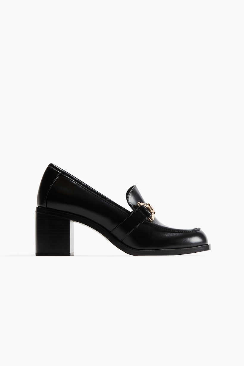 Mocassins Femme à Talon Bloc Et Nœud Papillon – Talon 5 Cm, Bout Carré – Confort Décontracté Chic