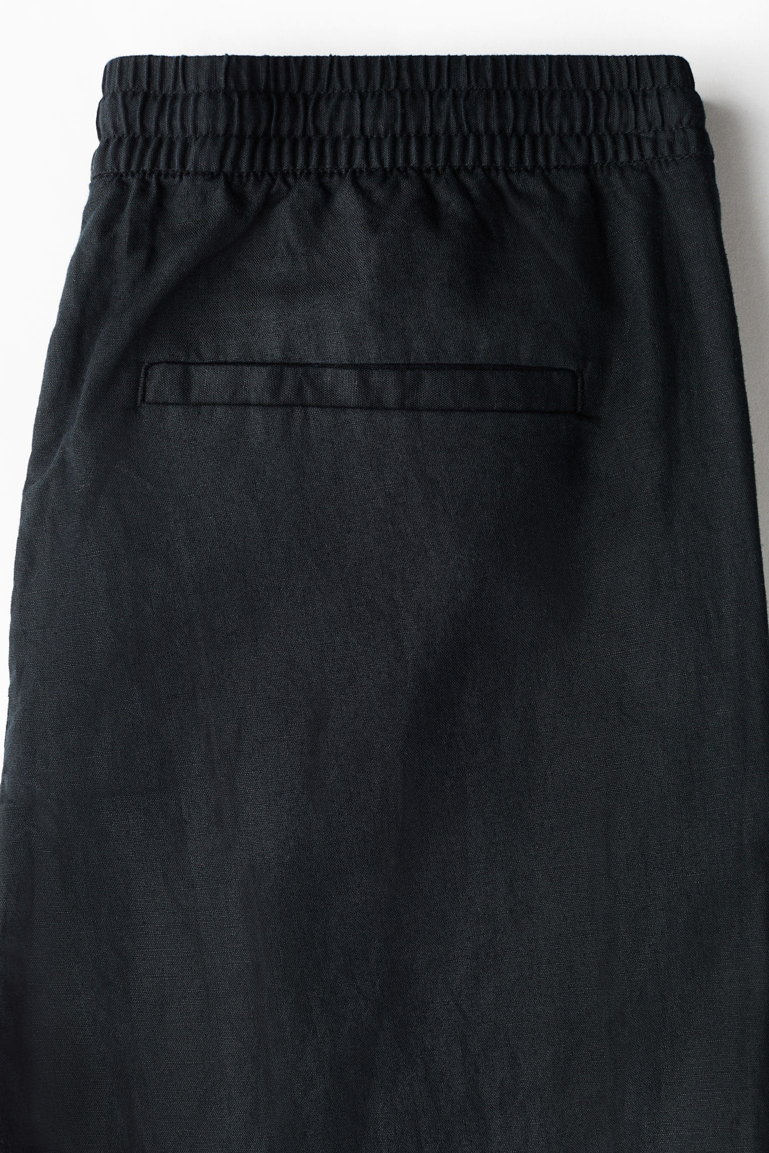 Regular Fit Linen-blend trousers - Black/White/Dark brown/Light beige - 4