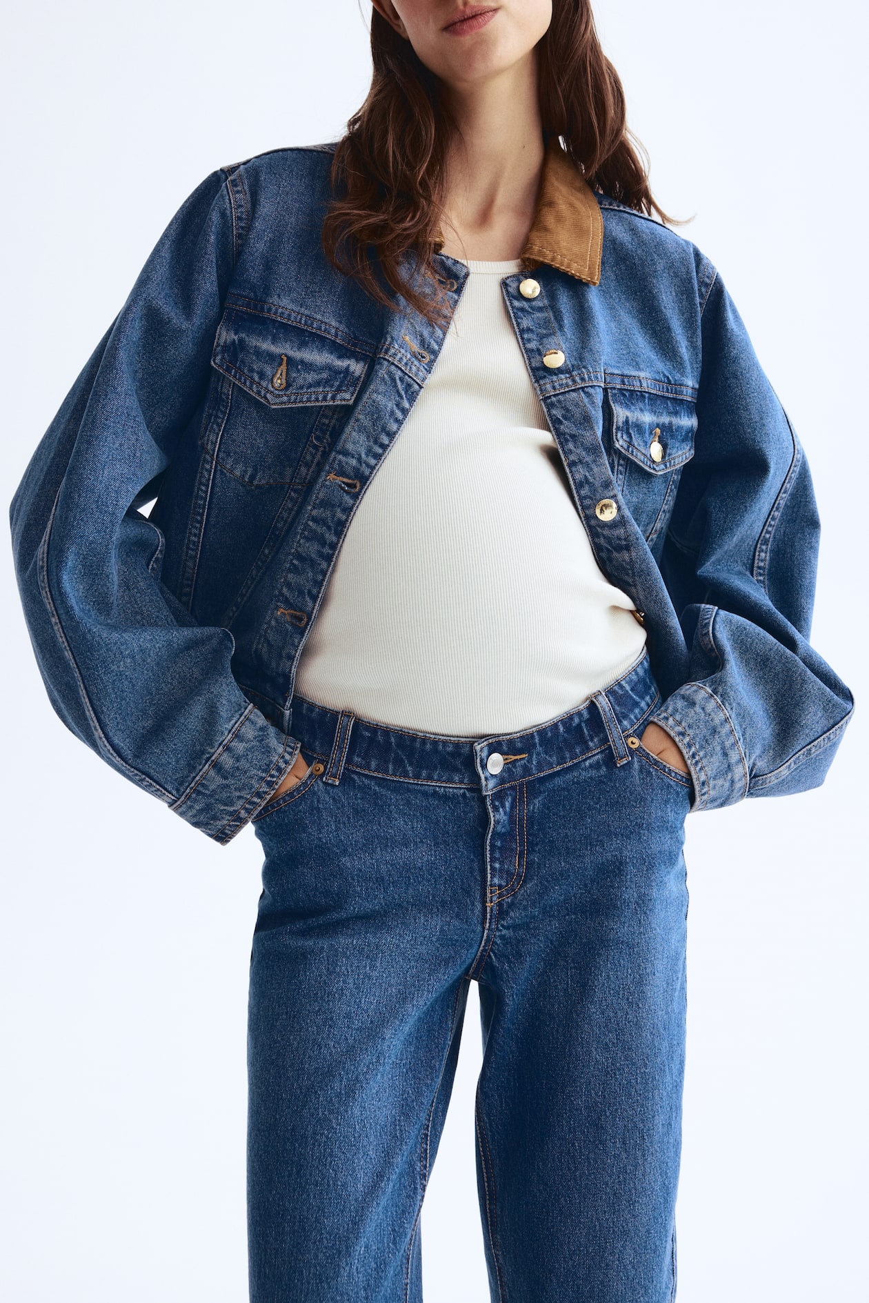 MAMA Before & After Straight Low Ankle Jeans - image 5