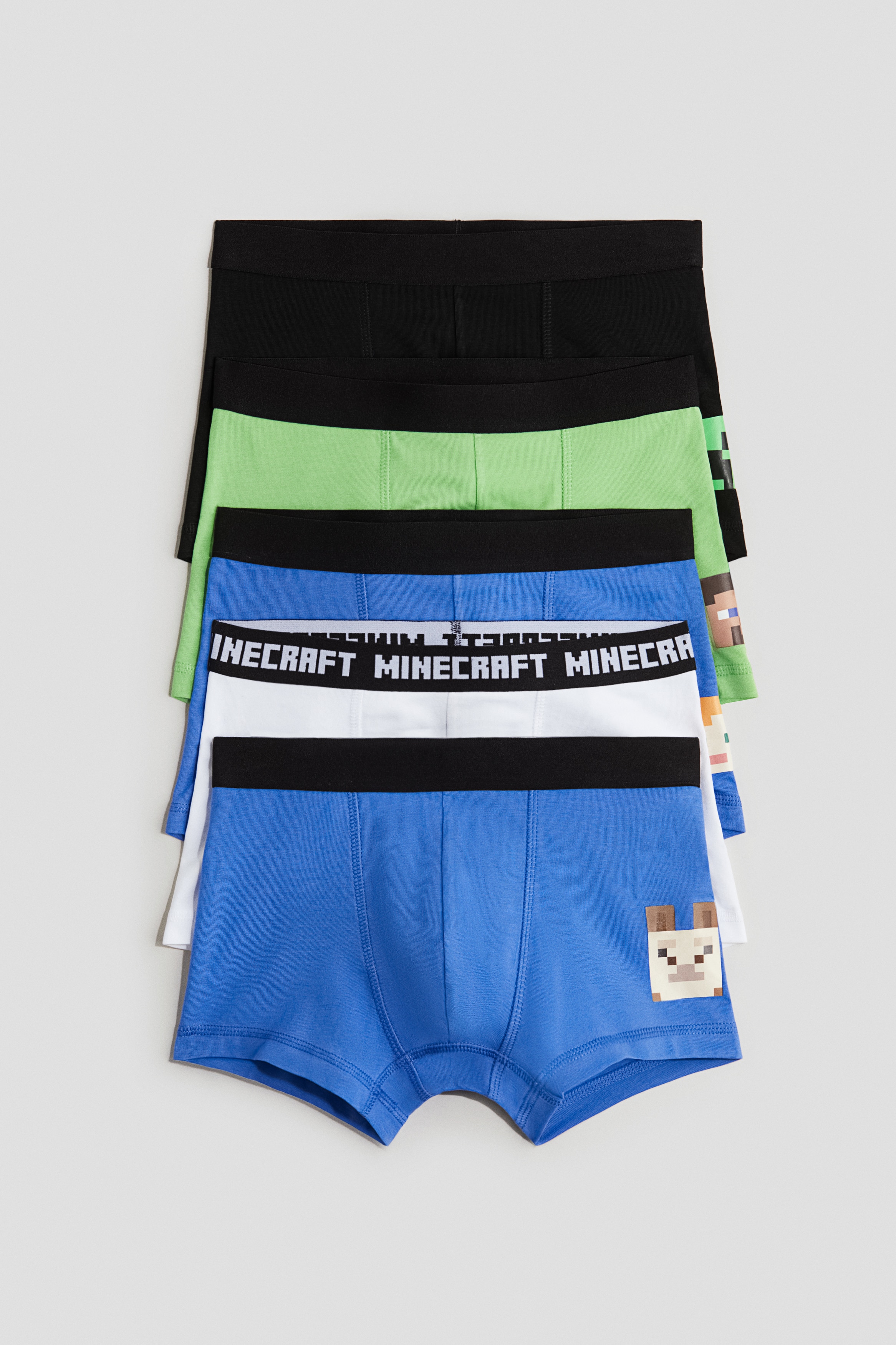 Jongens - Blauw/Minecraft Set van 5 boxershorts - Trunk - Size: 170 (14Y+)  - H&M