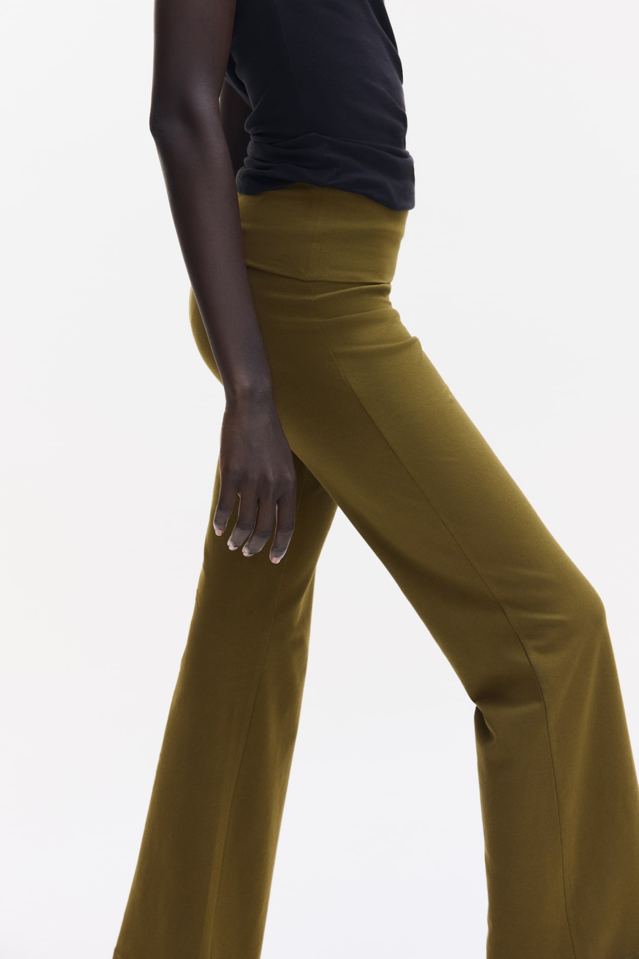 Foldover-Waist Cotton Pants - image 4