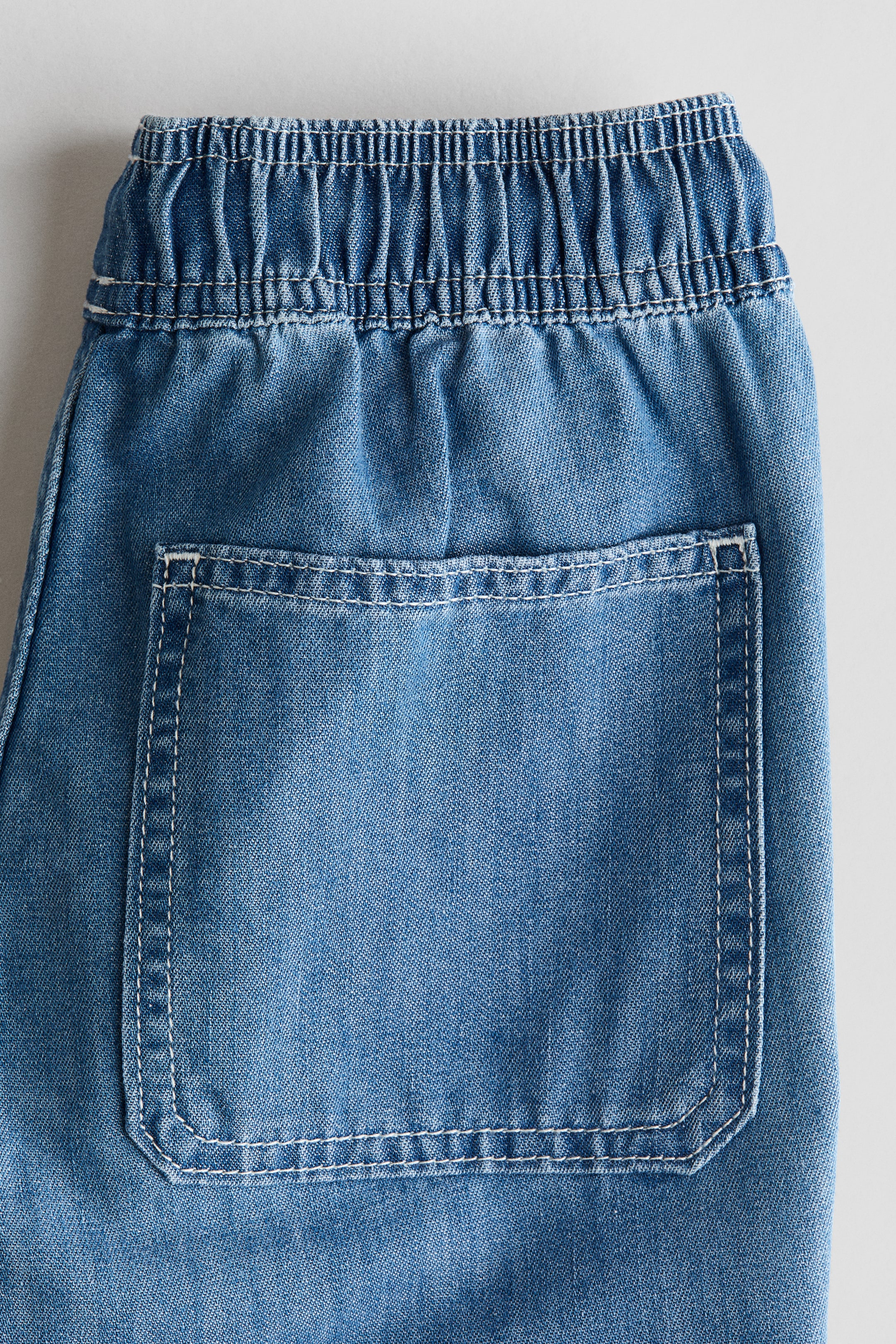 View larger image: Straight denim joggers - Denim blue - Kids | H&M IN 2