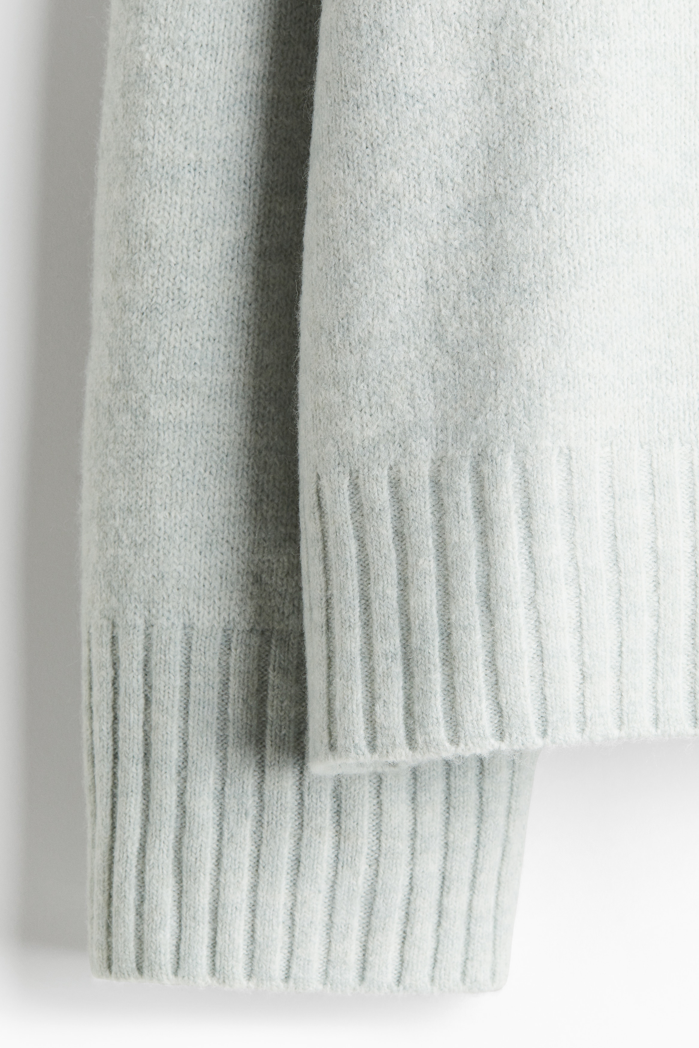 ハイネック ファインニットセーター - ライトターコイズ - レディース