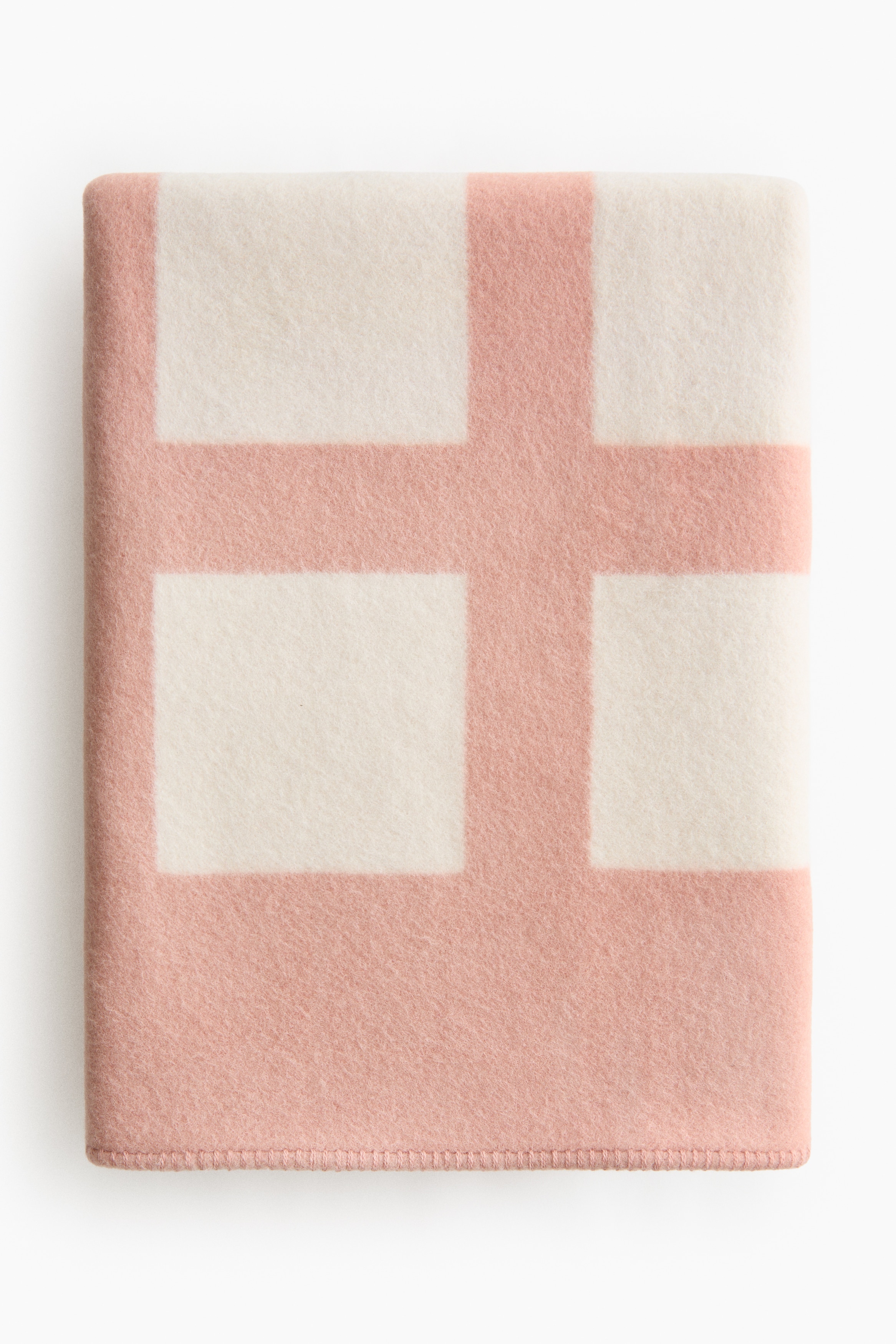 Wool-Blend Throw - Pink/cream/Light yellow/beige/Beige/color block