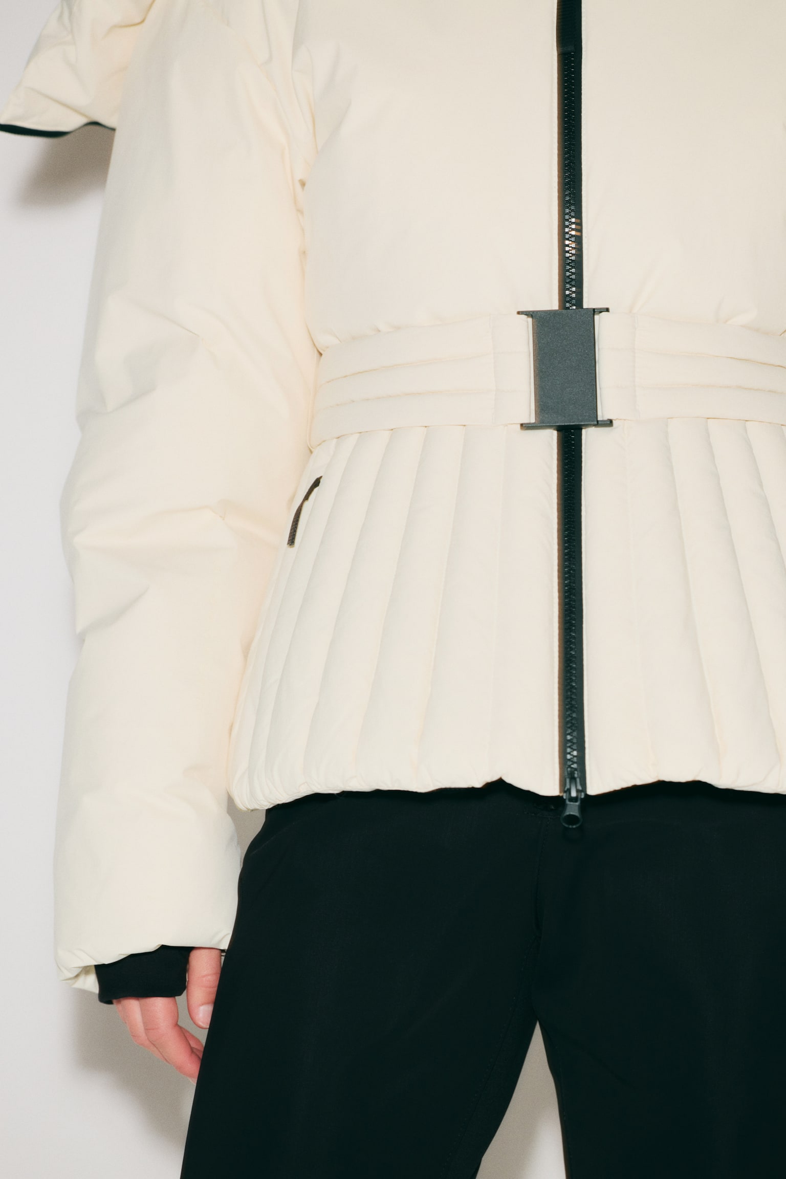 Padded ski jacket with ThermoMove™ - Beige/Black/Aubergine purple - 3