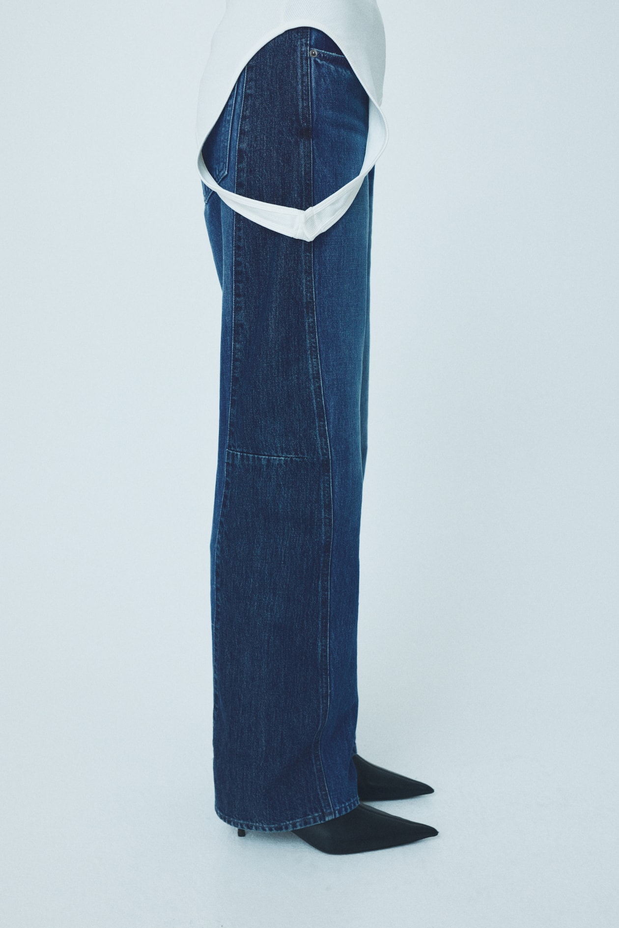 Two-Toned Wide-Leg Jeans - image 3