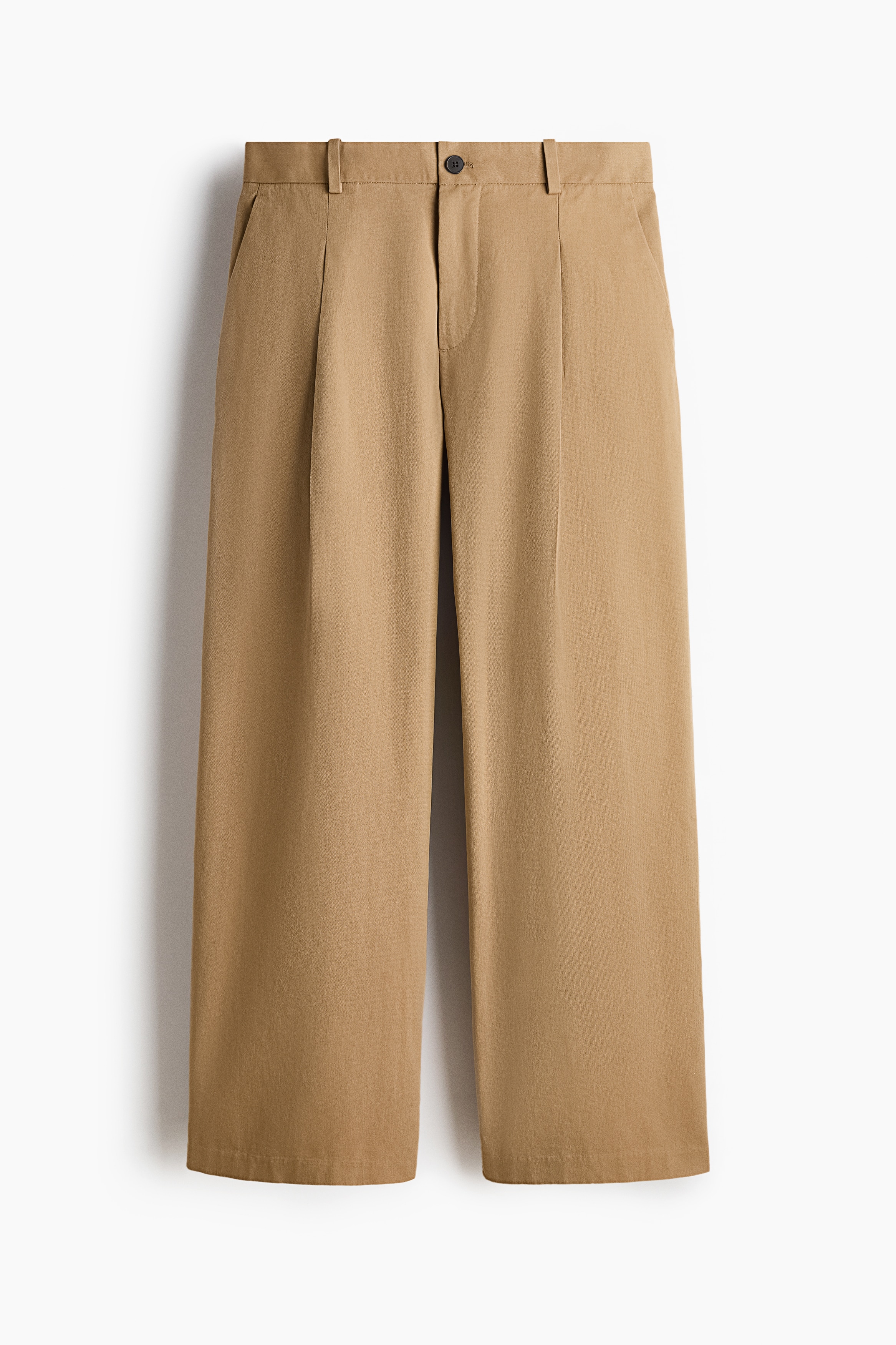 Pantalon chic Loose Fit - Beige/Noir