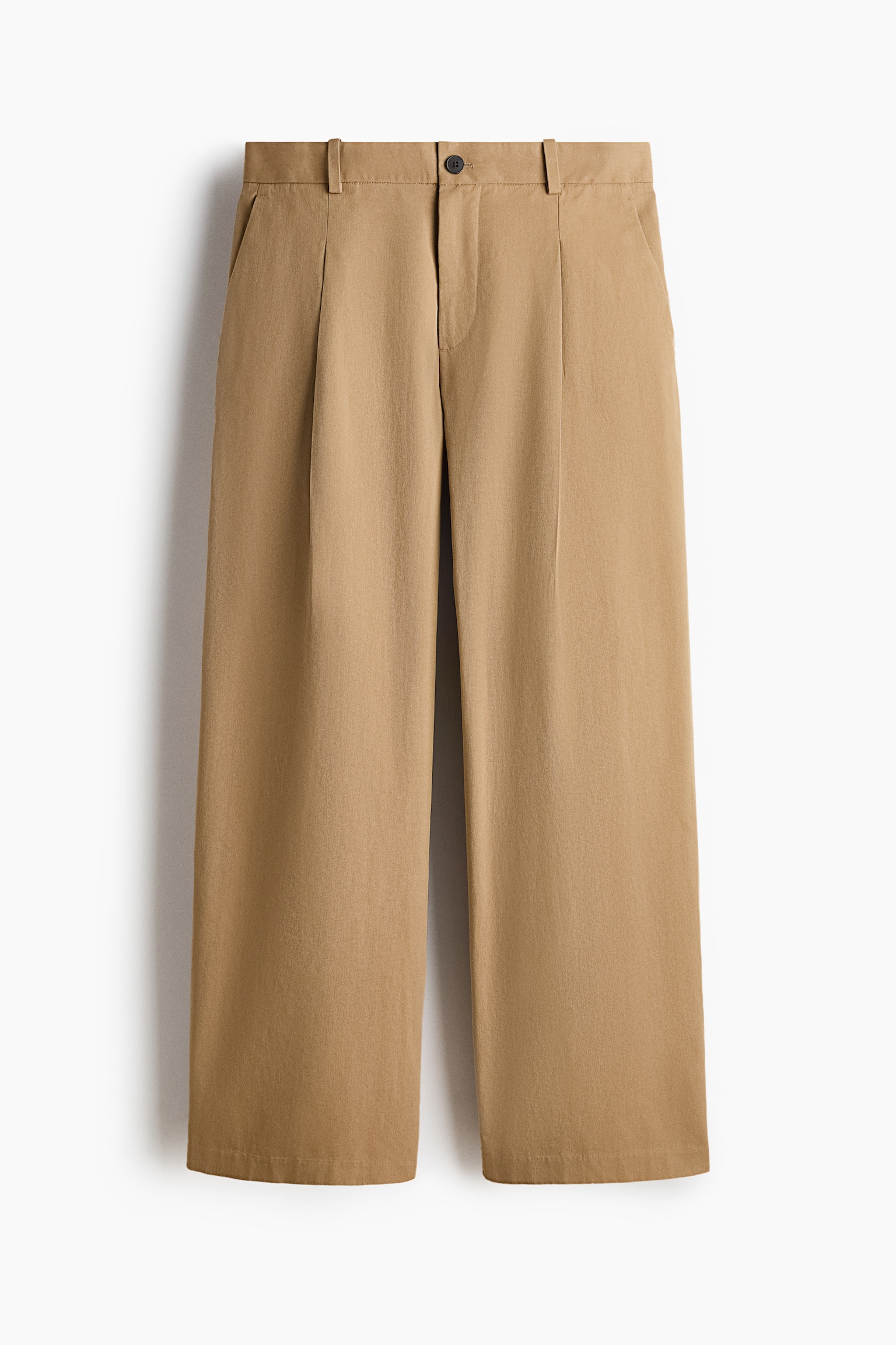 Loose Fit Tailored trousers - Beige/Black - 1