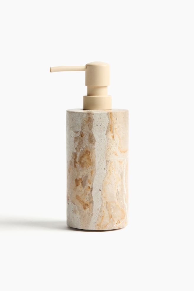 Marble Soap Dispenser - Beige/marbled/Beige/marbled - 1