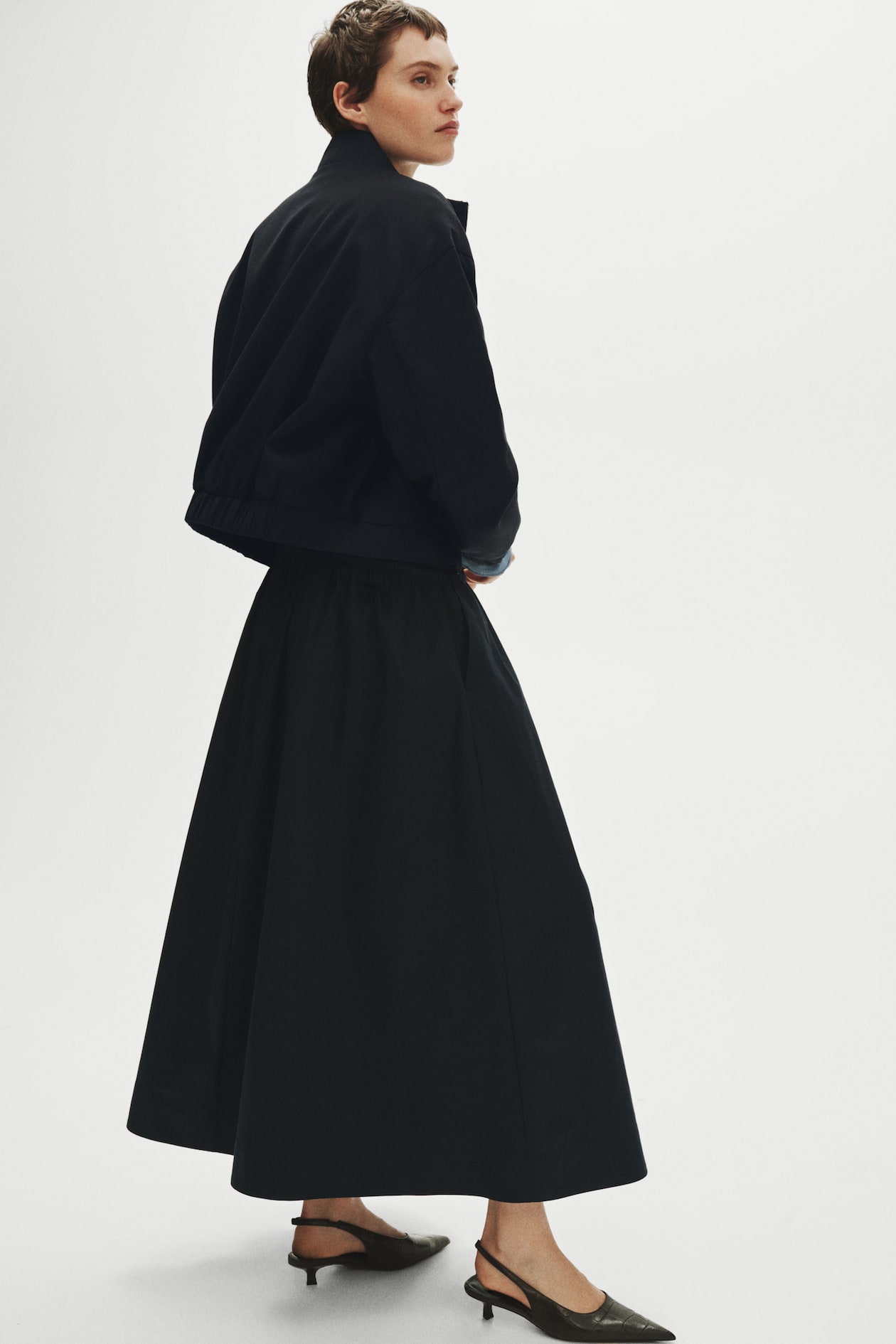 Cotton Skirt with Drawstring - image 4