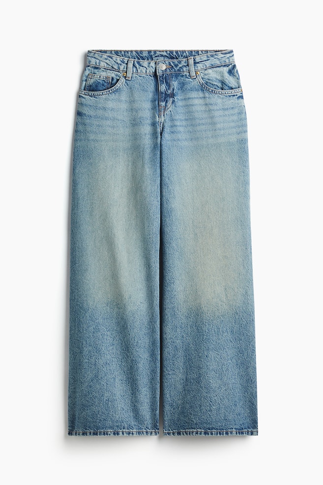 Baggy Wide Low Jeans - Blu denim chiaro - 1