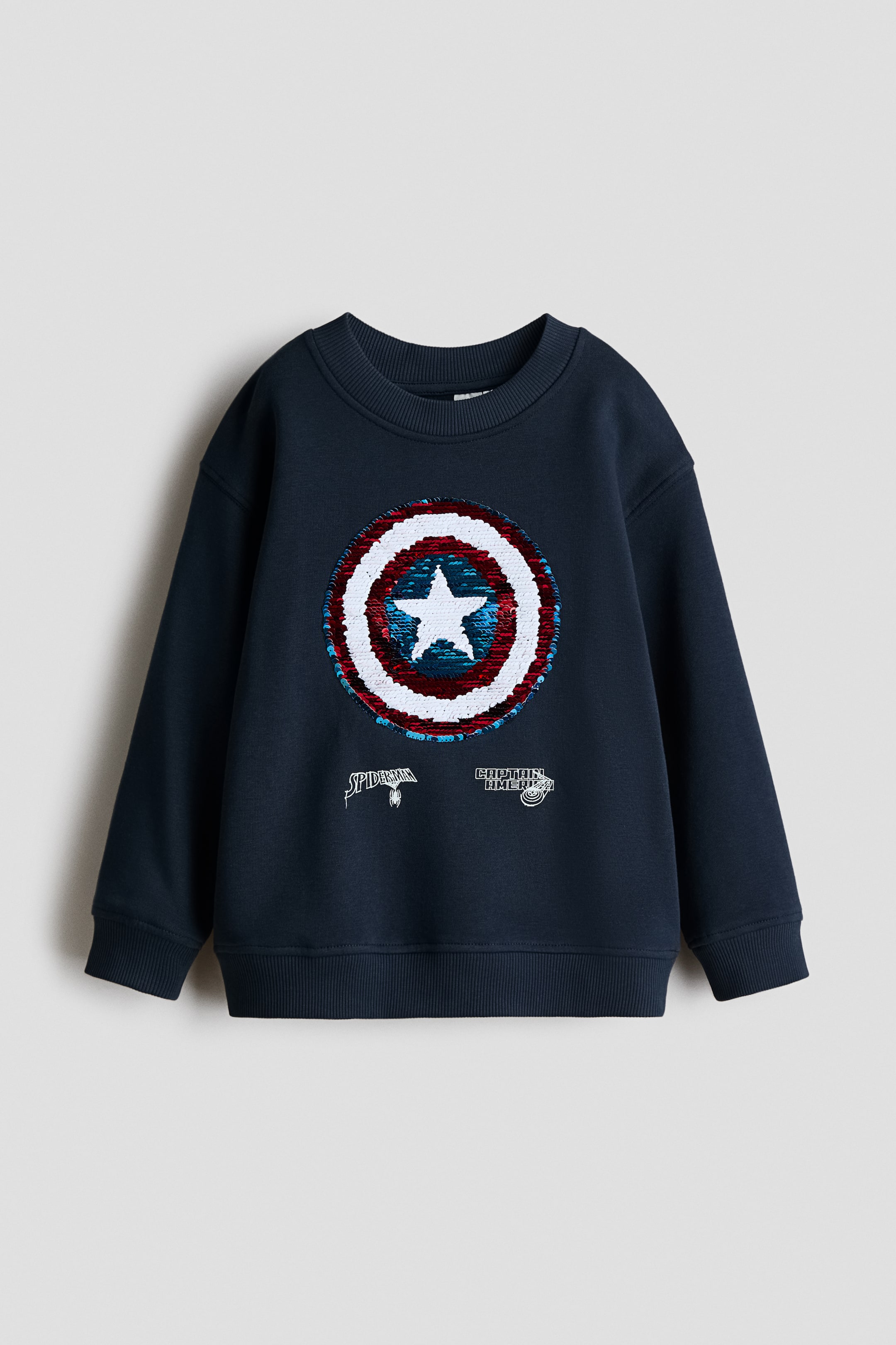 Grotere afbeelding bekijken: Oversized sweater met print - Marineblauw/Marvel Comics - KINDEREN | H&M BE 5