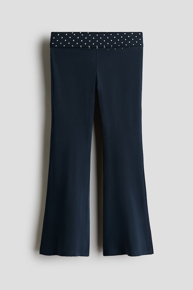 Ausgestellte Leggings - Marineblau/Polka Dots/Hellgrau/Herz/Schwarz/Stern - 1