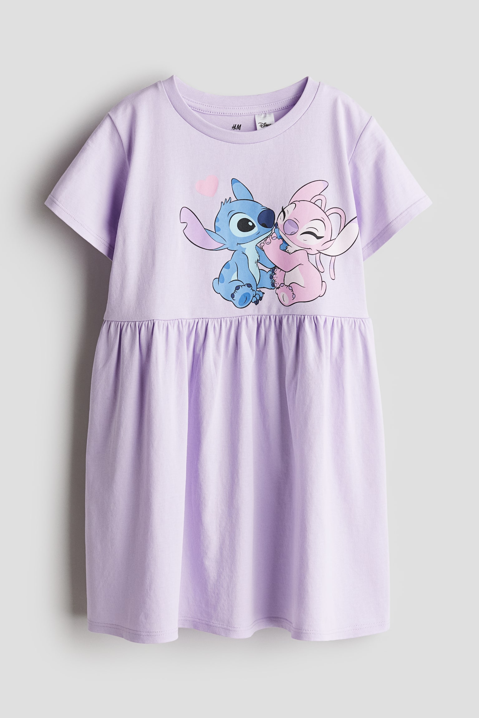 Printed jersey dress - Light purple/Lilo & Stitch/Light pink/Barbie/White/SmileyWorld® - 1