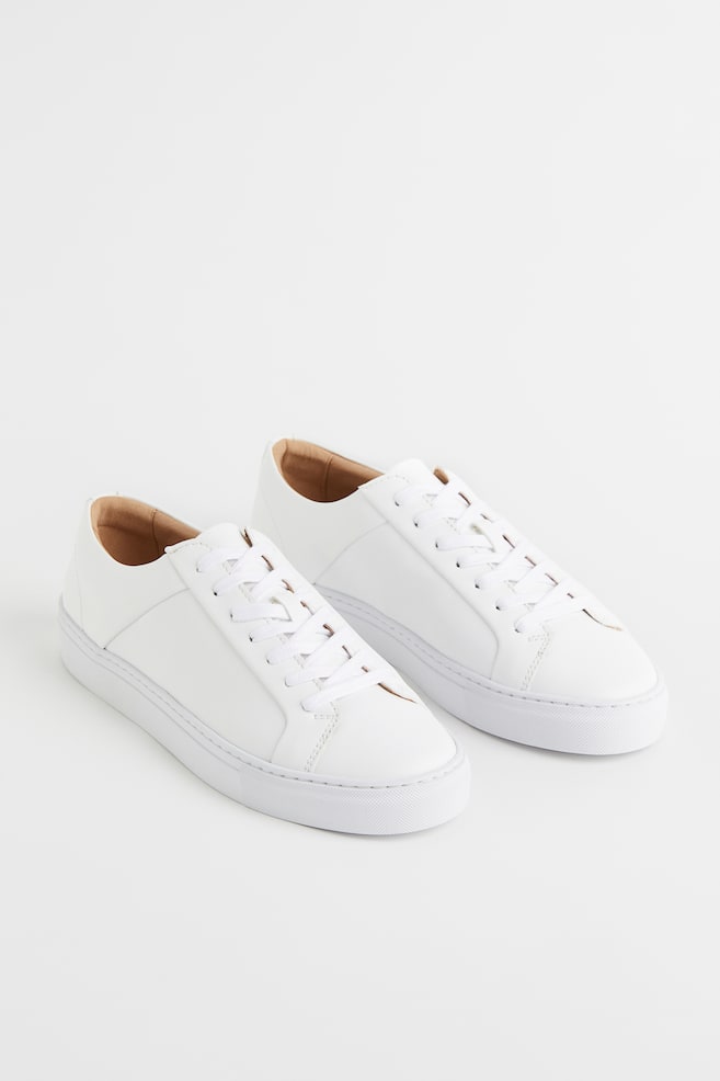 Trainers - White/Leather - 3