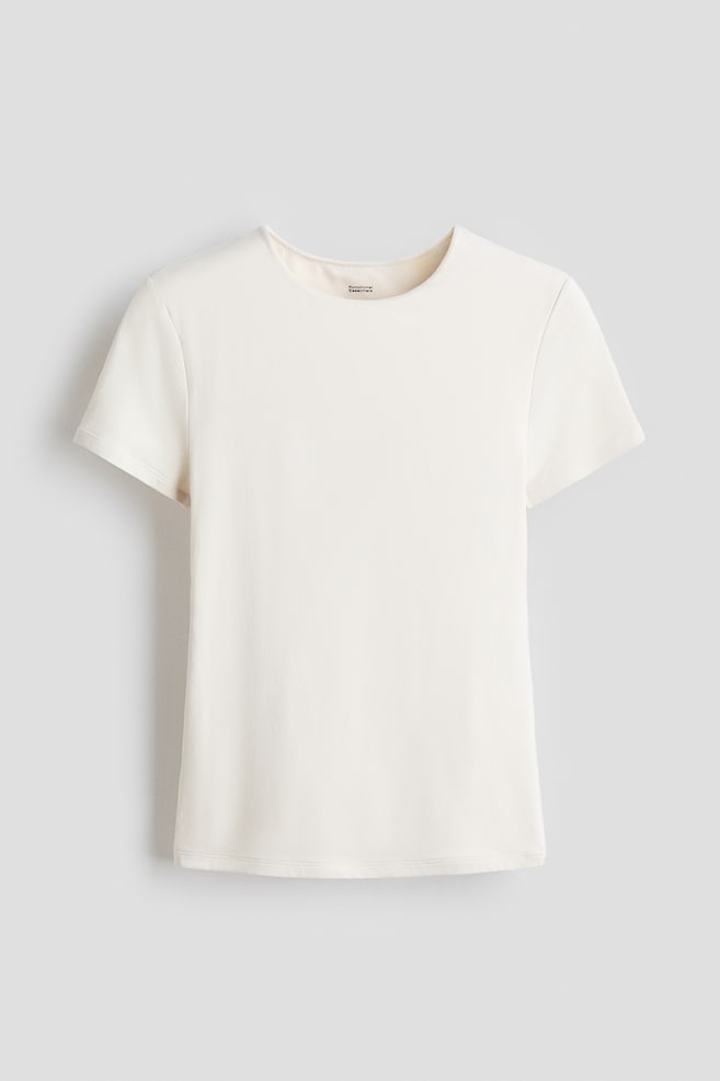 T-shirt Sculpting - Crème - 1