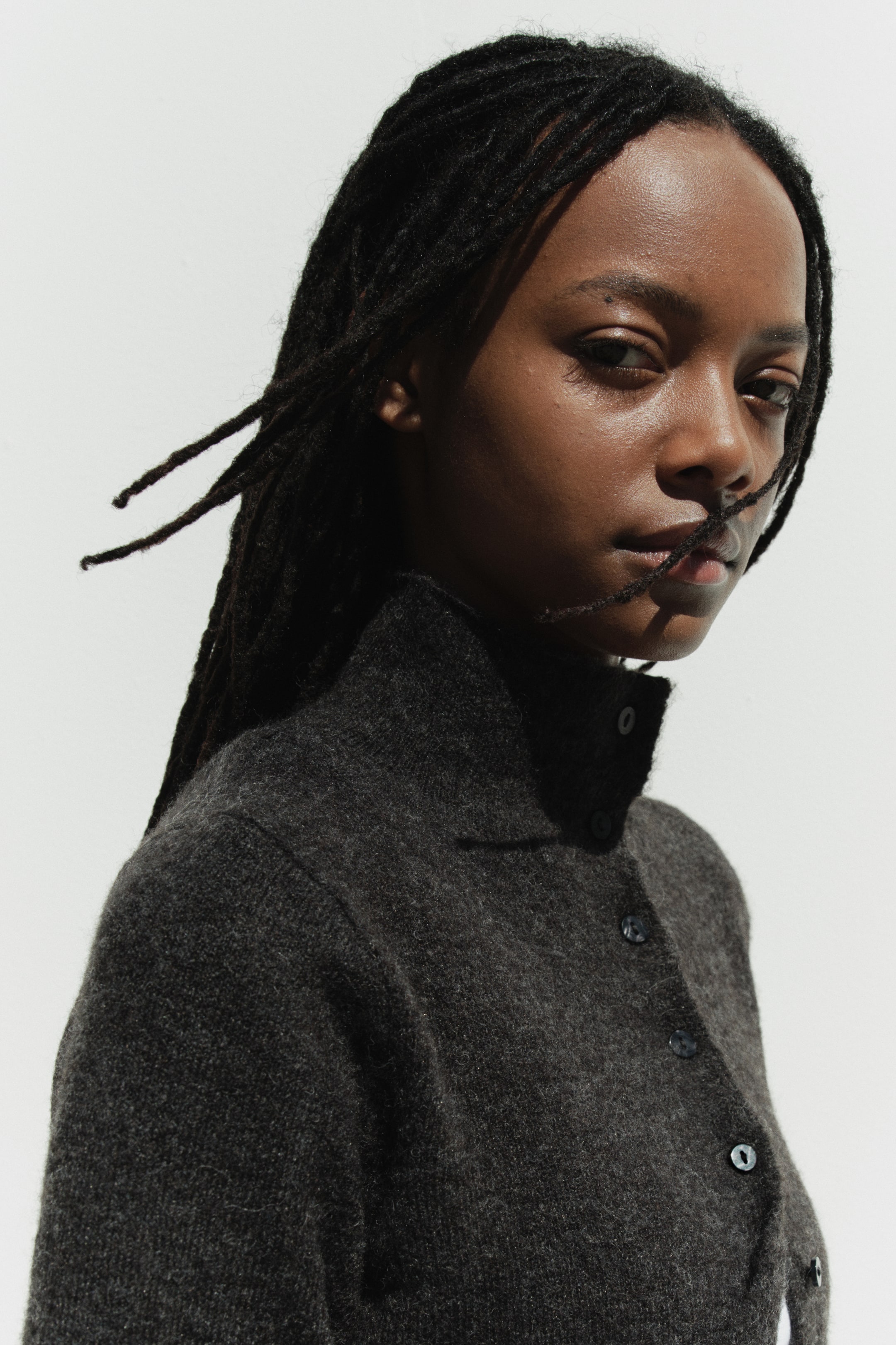 Bouclé-Knit Cardigan