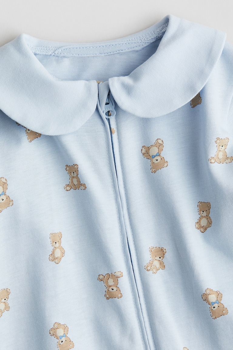 Pyjama Bébé Garçon Polaire Zippé à Pieds – Motif Monstre Sarcelle, Taille 4