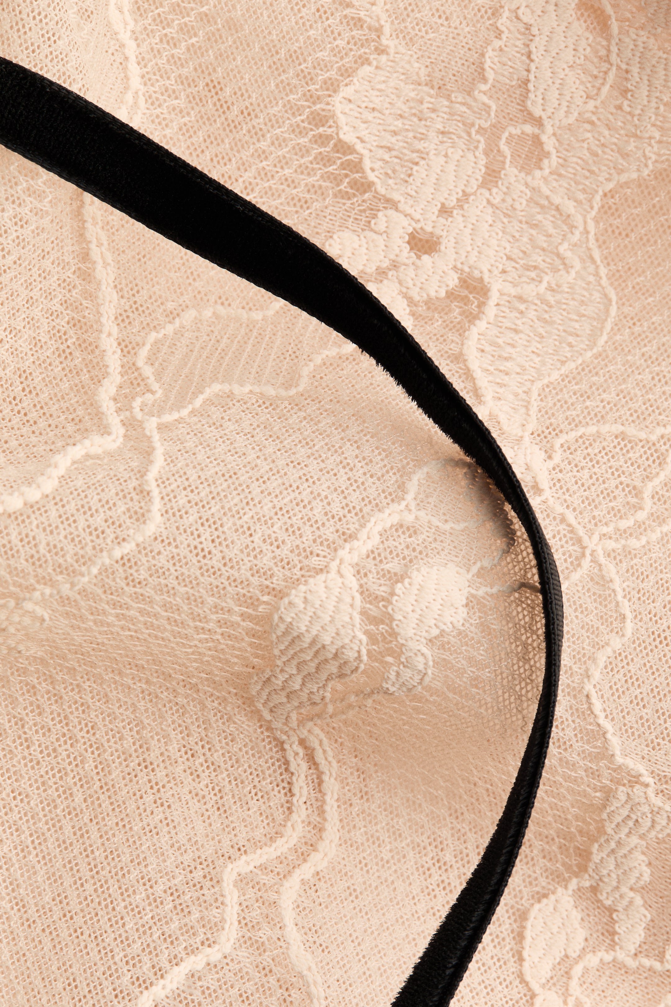 Cape-Detail Lace Top