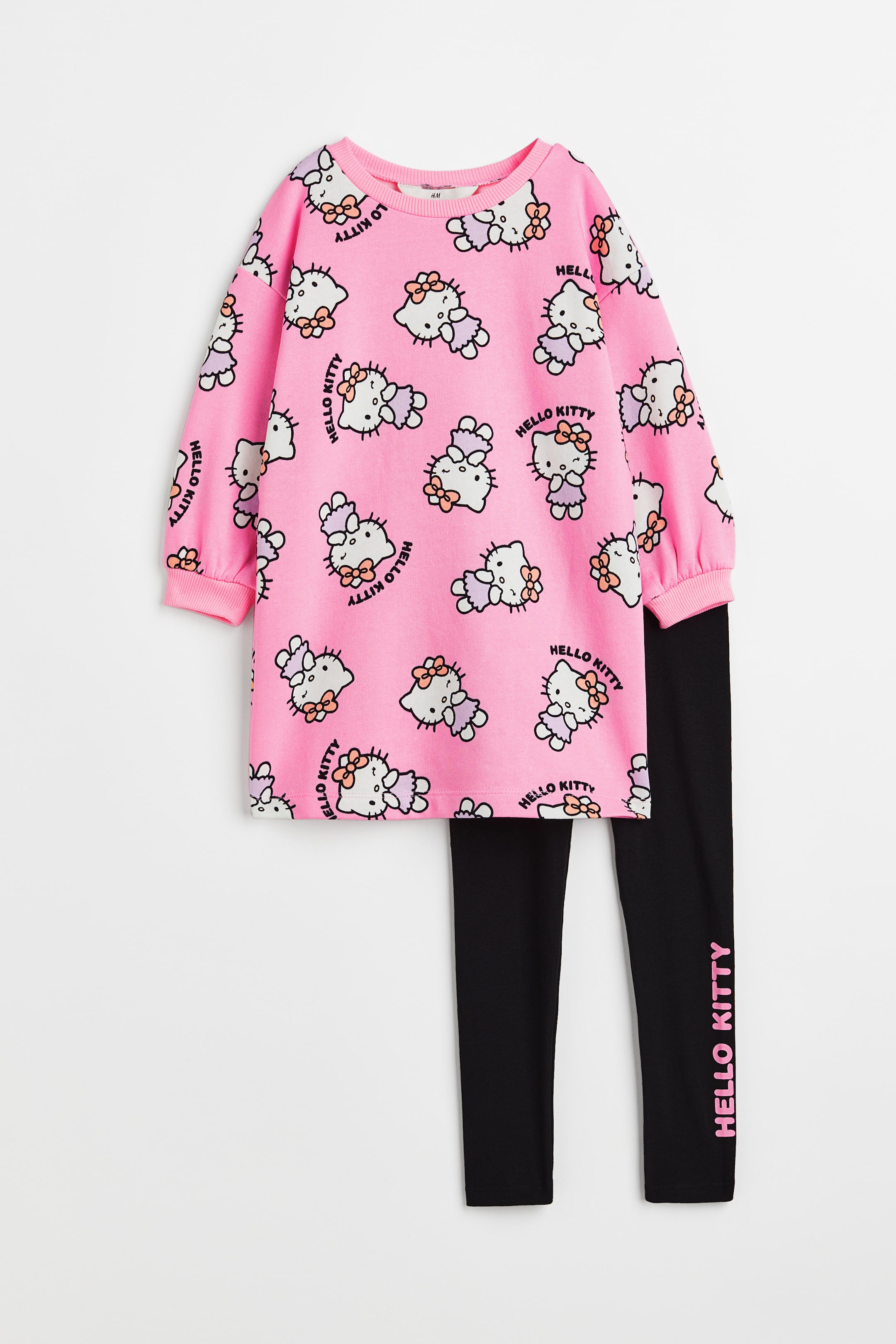 Visa större bild: 2-delat set med tryck - Pink/Hello Kitty - BARN | H&M SE 1