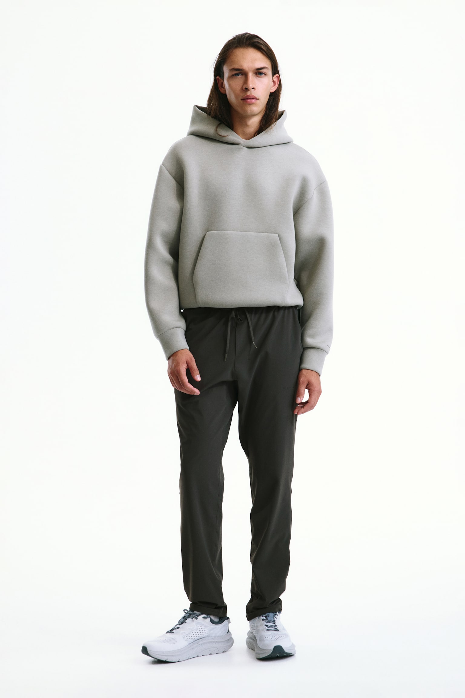 Sports joggers with DryMove™ - Dark olive/Black - 1