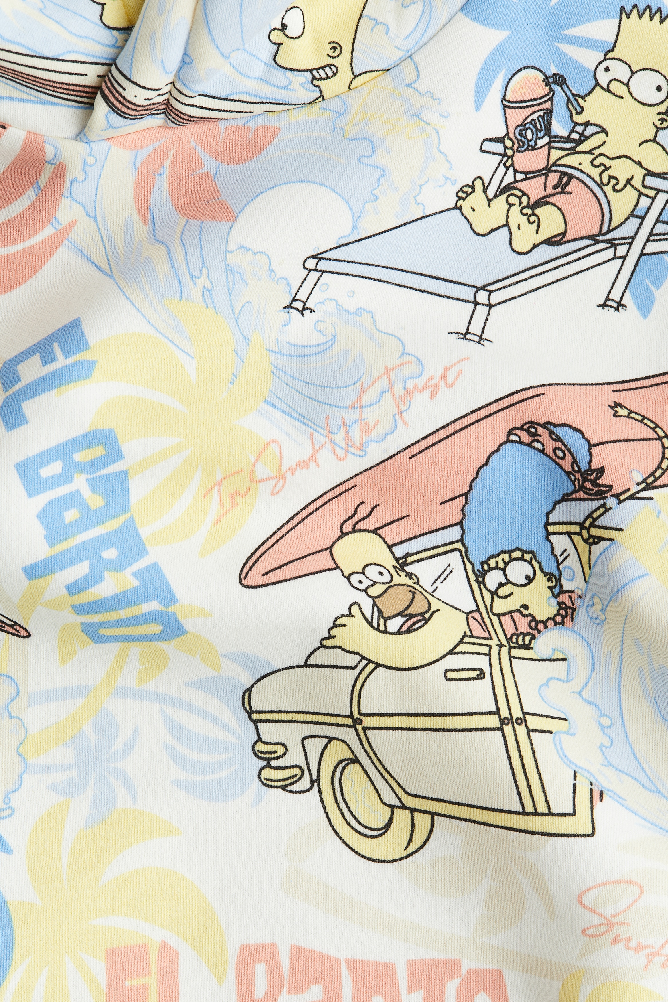Felpa con cappuccio e stampa - Azzurro/I Simpson - BAMBINO | H&M IT