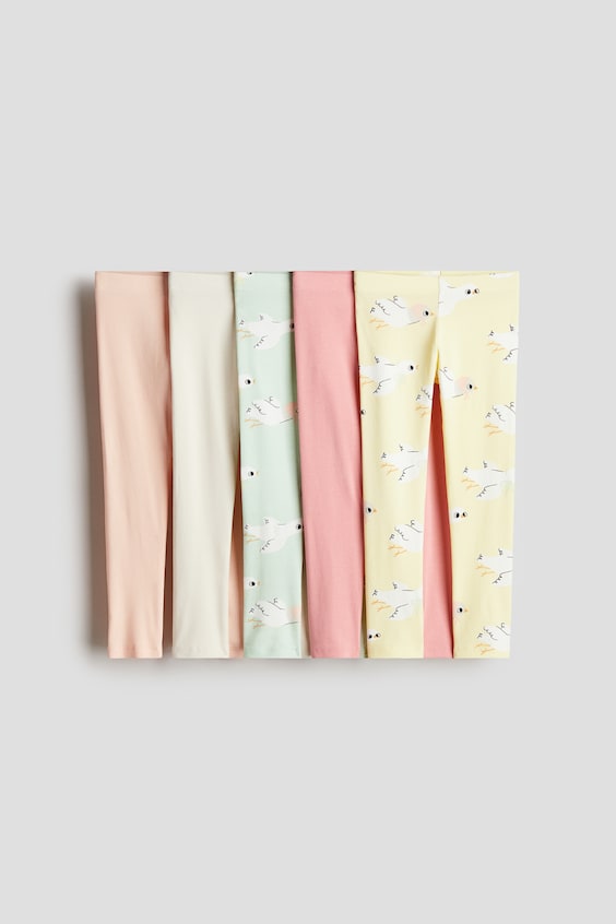 Детские леггинсы H&M 5-pack Cotton Leggings