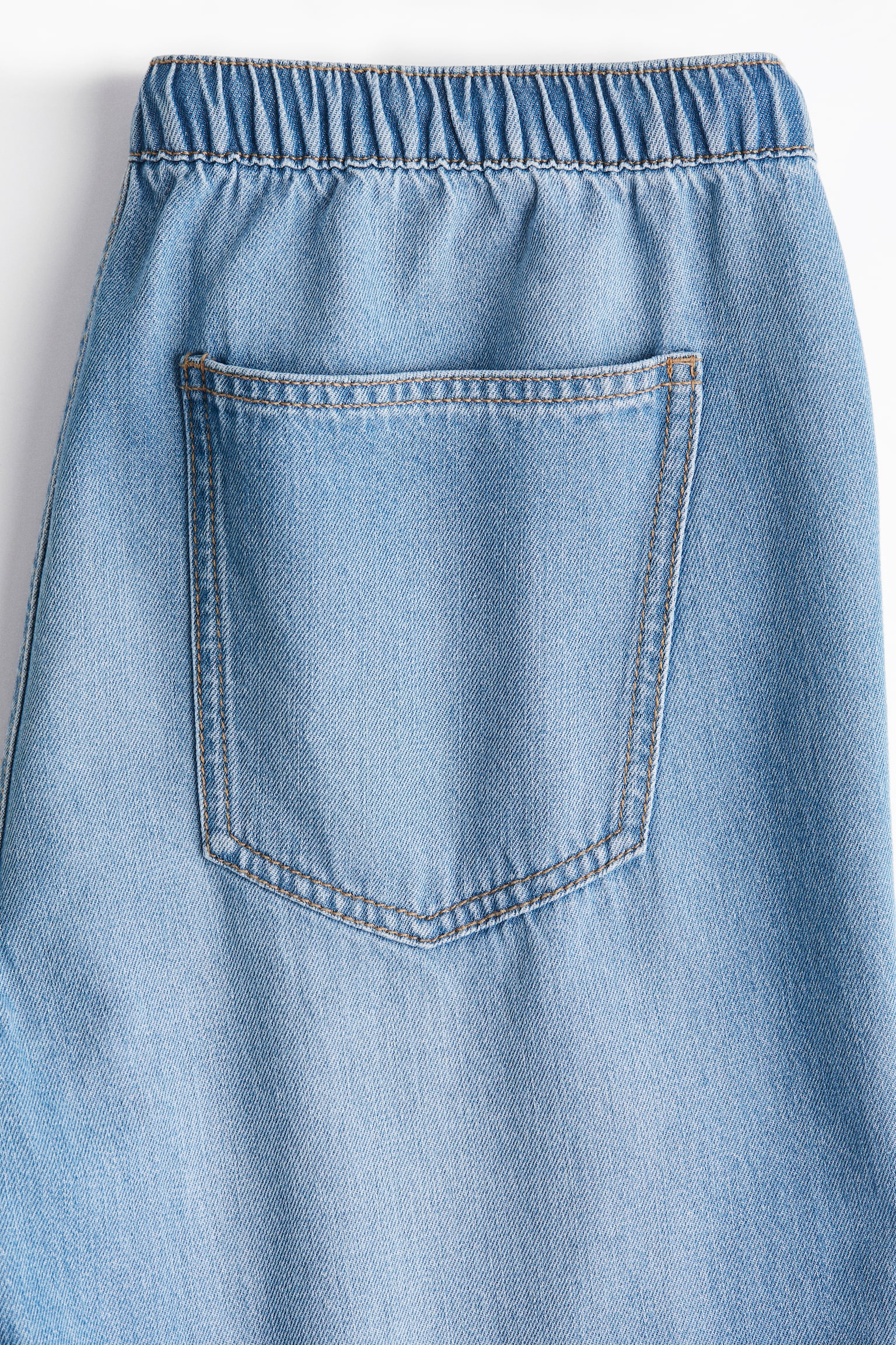 Женские джинсы H&M Denim Drawstring, цвет: Светлый джинсовый синий — фото 5