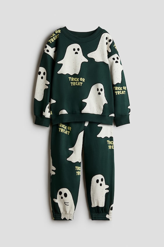 Детские топы H&M 2-Piece Printed Sweatshirt and Joggers Set