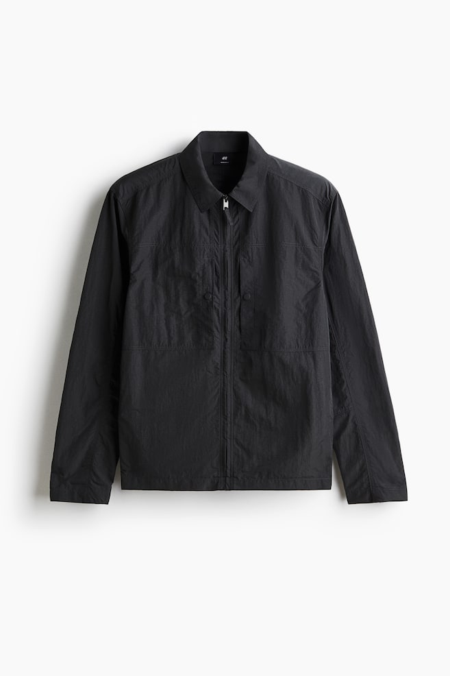 Overshirt in nylon Regular Fit - Grigio scuro - 1
