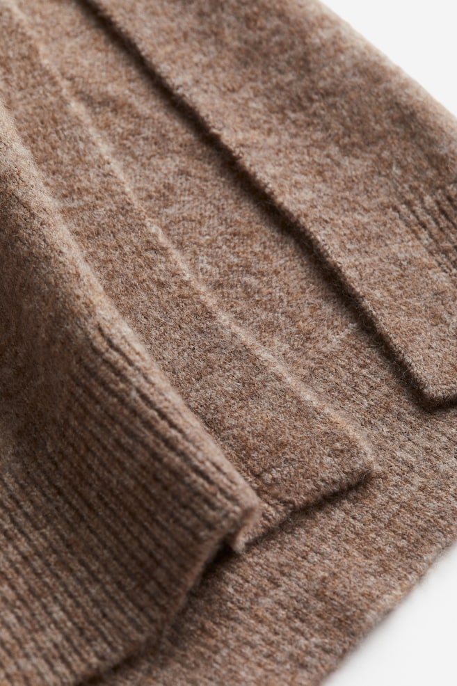 MAMA Knitted skirt - Dark beige marl - 3