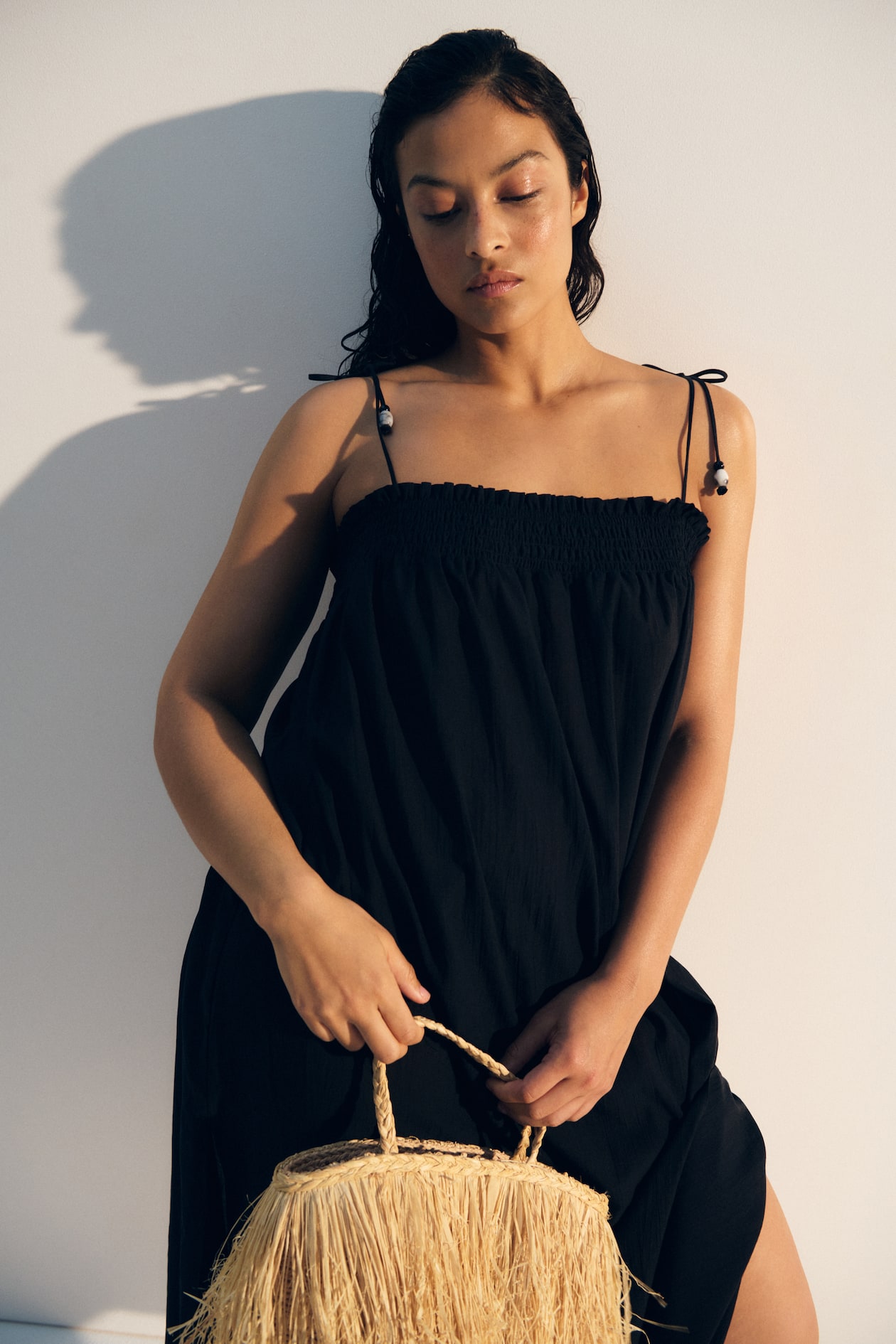 Tie-Shoulder-Strap Beach Dress - image 3