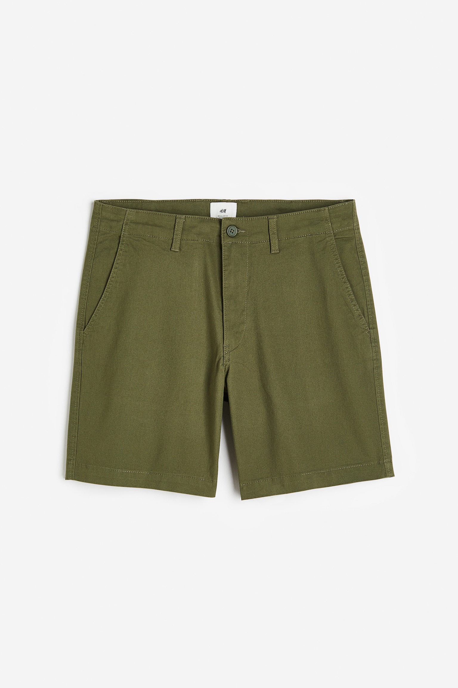 Regular Fit Chino Shorts - Khaki green/Beige/Khaki green/Navy blue/Black/Grey/Light grey beige/Dark blue/Palm trees - 1