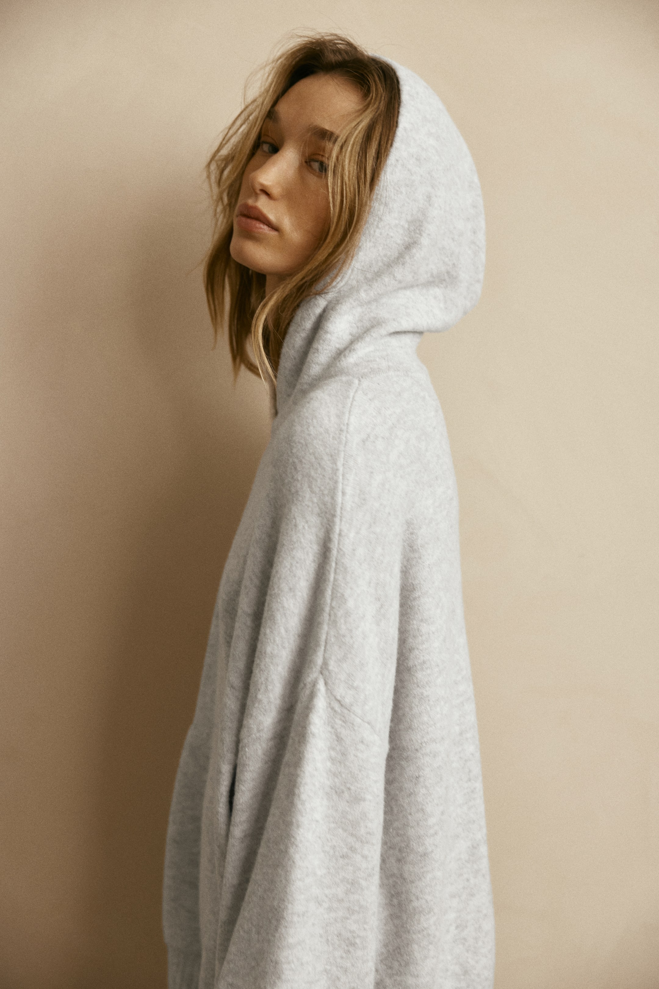 View larger image: Knitted hoodie - Light grey marl - Ladies | H&M IE 1