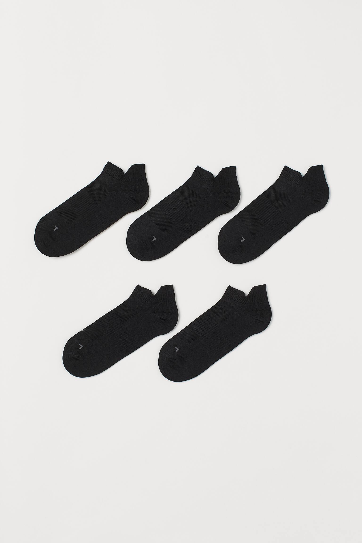 5-pack Sports Socks - Black - 4