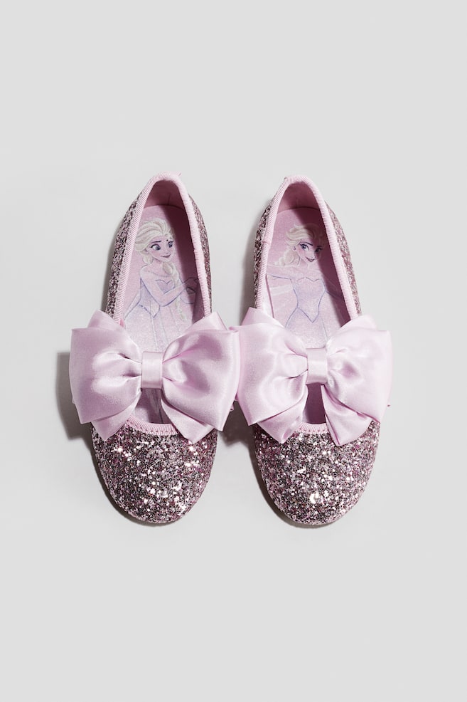 Ballerines scintillantes avec nœud - Rose/La Reine des neiges/Argenté/Hello Kitty - 1