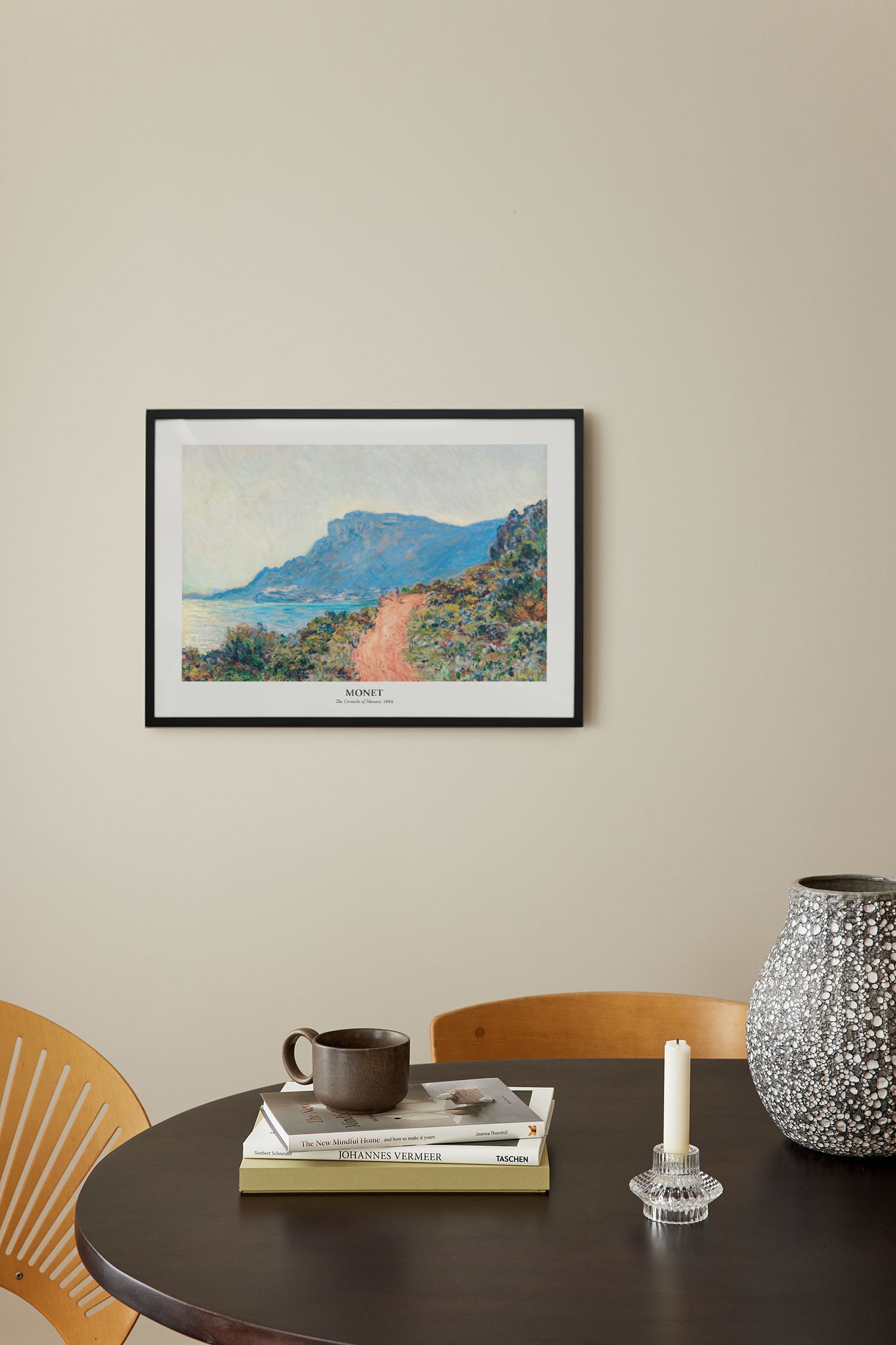 Monaco By Claude Monet Plakat - Blå/grøn