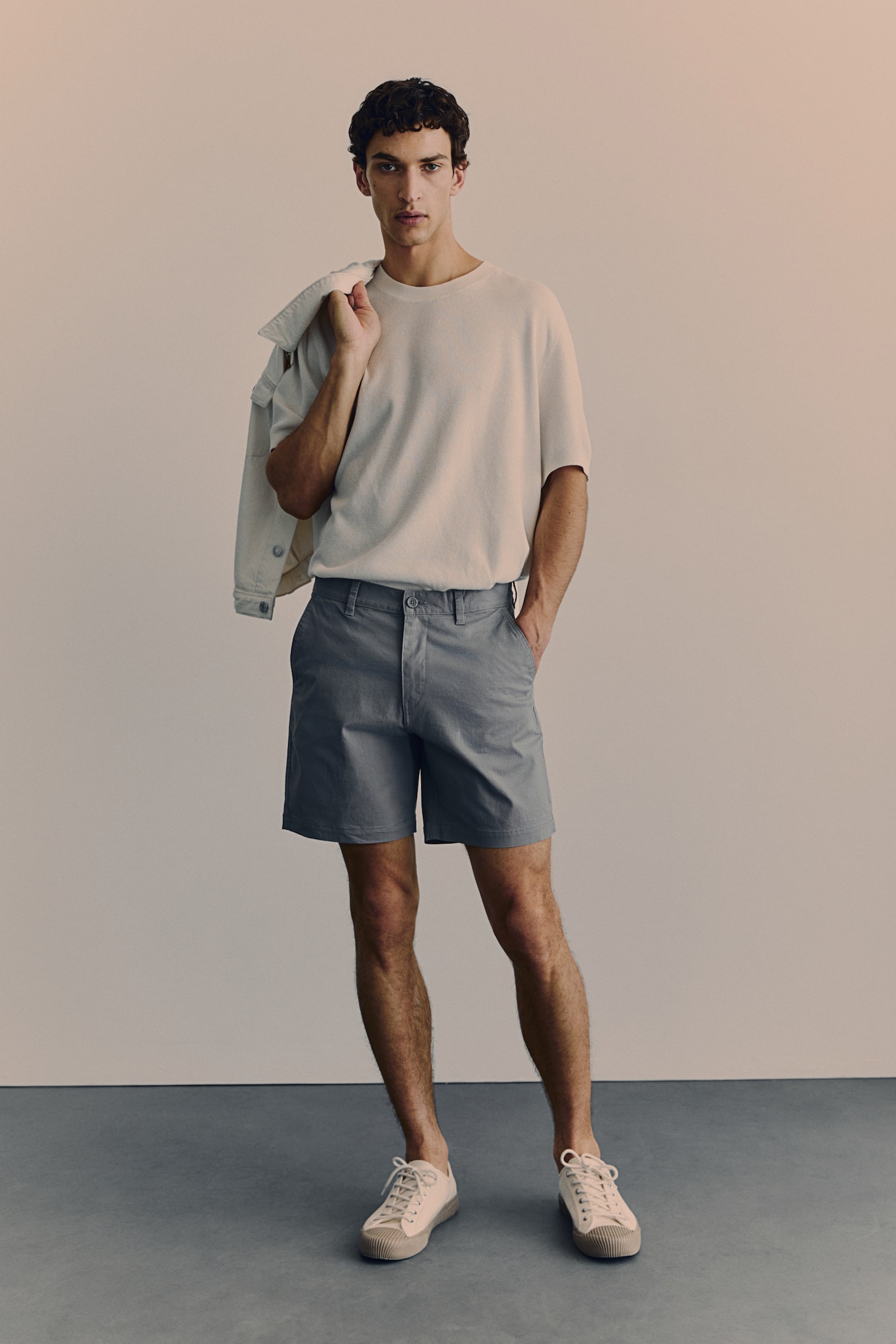 Regular Fit Chino shorts - Grey/Beige/Khaki green/Black/Navy blue - 3