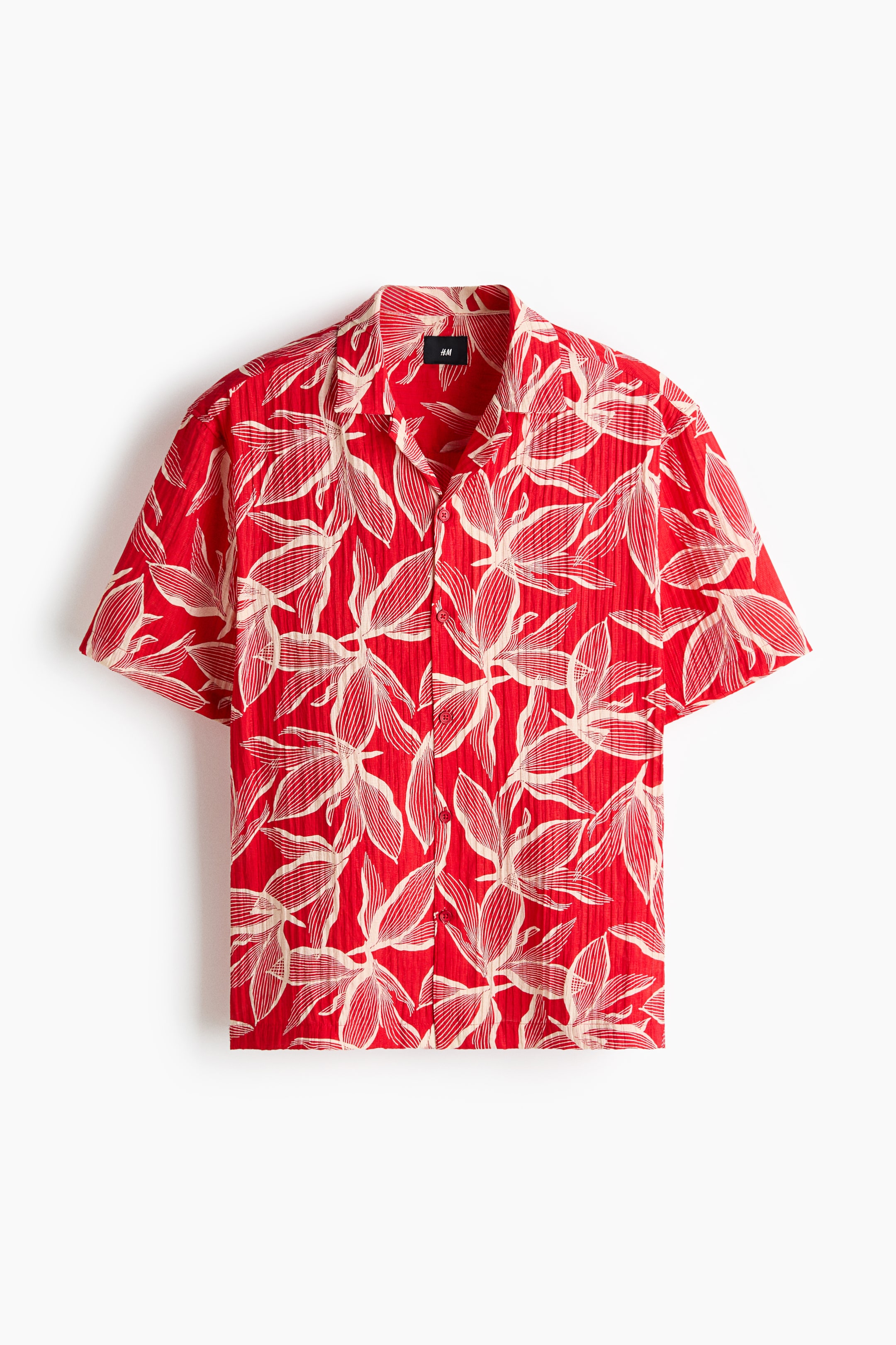 View larger image: Regular Fit Resort shirt - Red/Flowers - Men | H&M IN 1