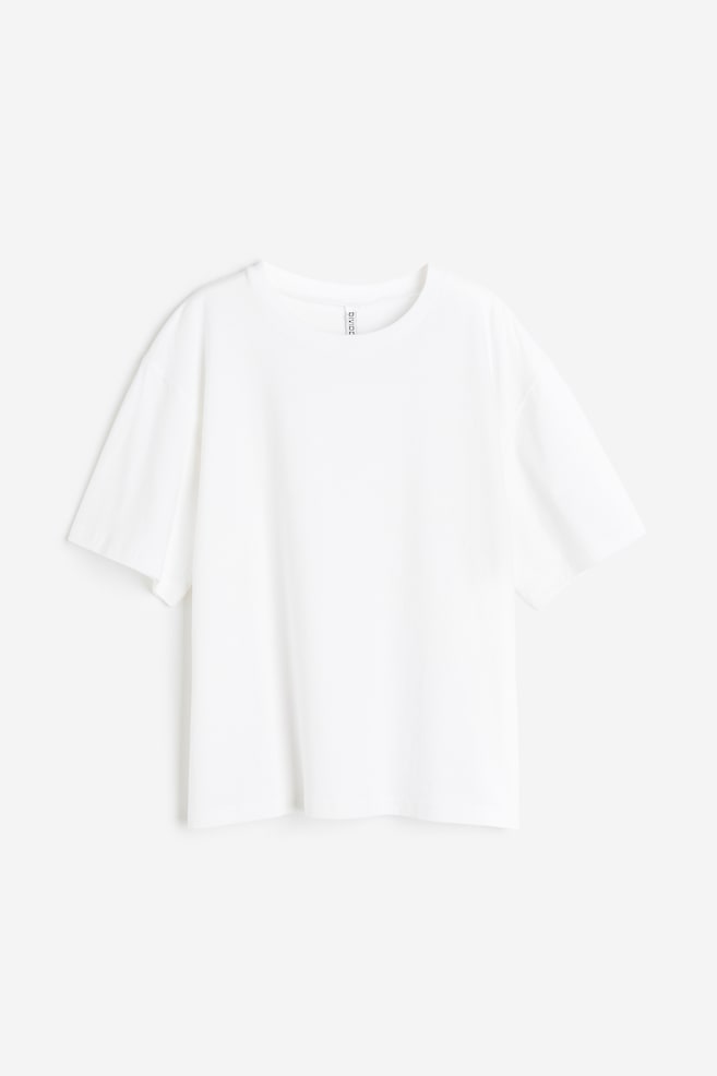 T-shirt carré - Blanc/Noir - 2