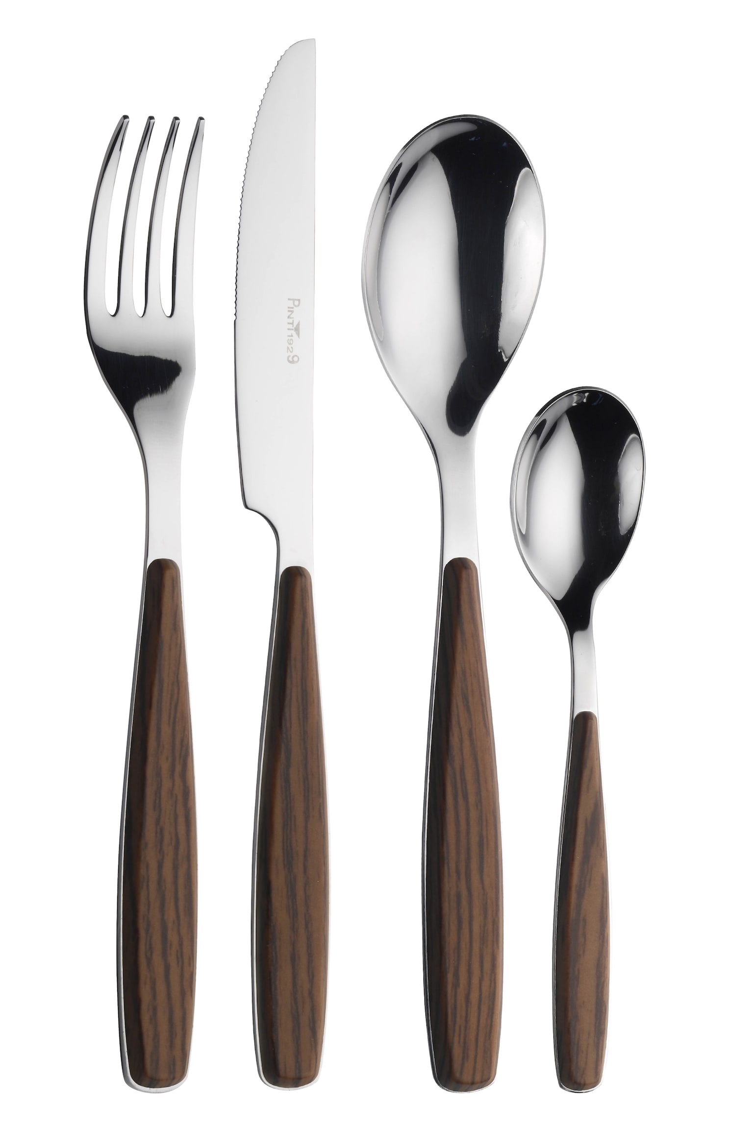 Riva 16 Pc Set - Punho Mogno & Aço Espelhado/Punho Em Ébano E Aço Espelhado/Punho De Bétula&aço Espelhado - 1