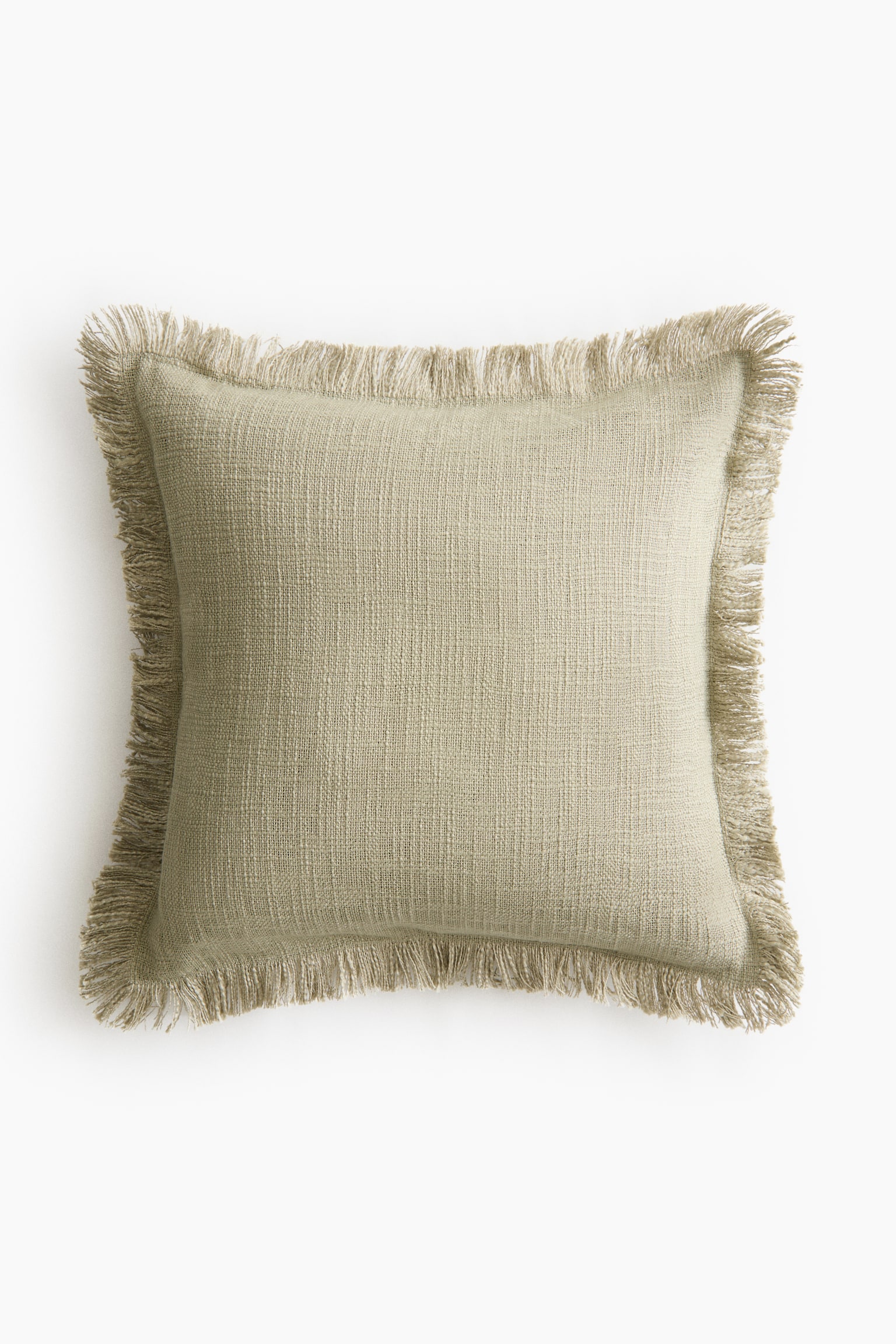 Slub weave cushion cover - Sage green/Orange/Light beige/Coral red - 1