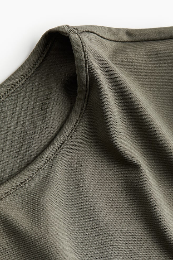 Robe moulante en jersey - Vert kaki/Noir/Grège clair/Gris foncé/dc/dc - 5