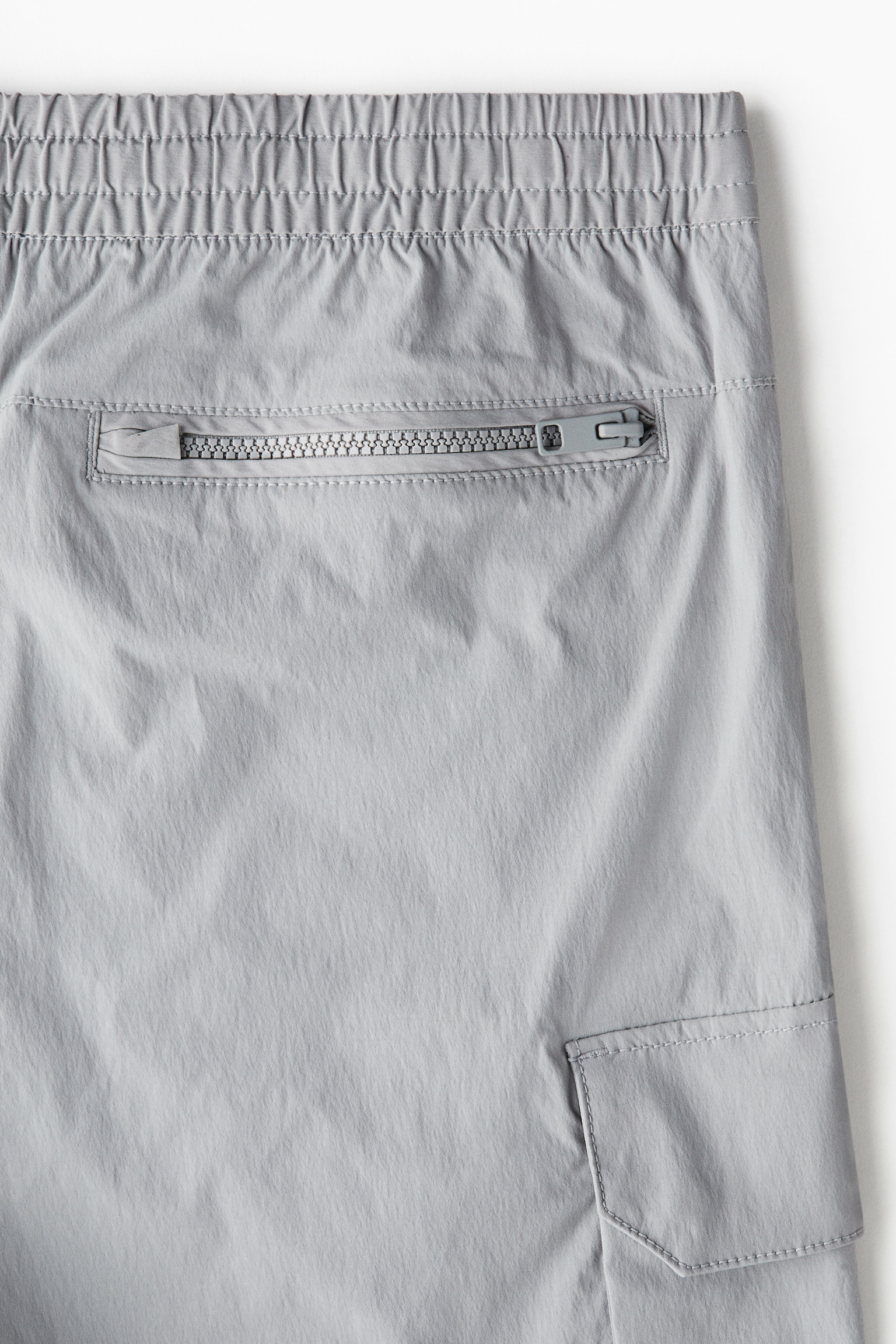 Shorts Cargo Regular Fit en nylon - Gris/Verde/Negro - 3