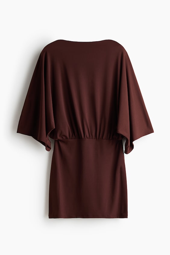 Женские платья H&M Cape-Sleeved Low-Back Dress