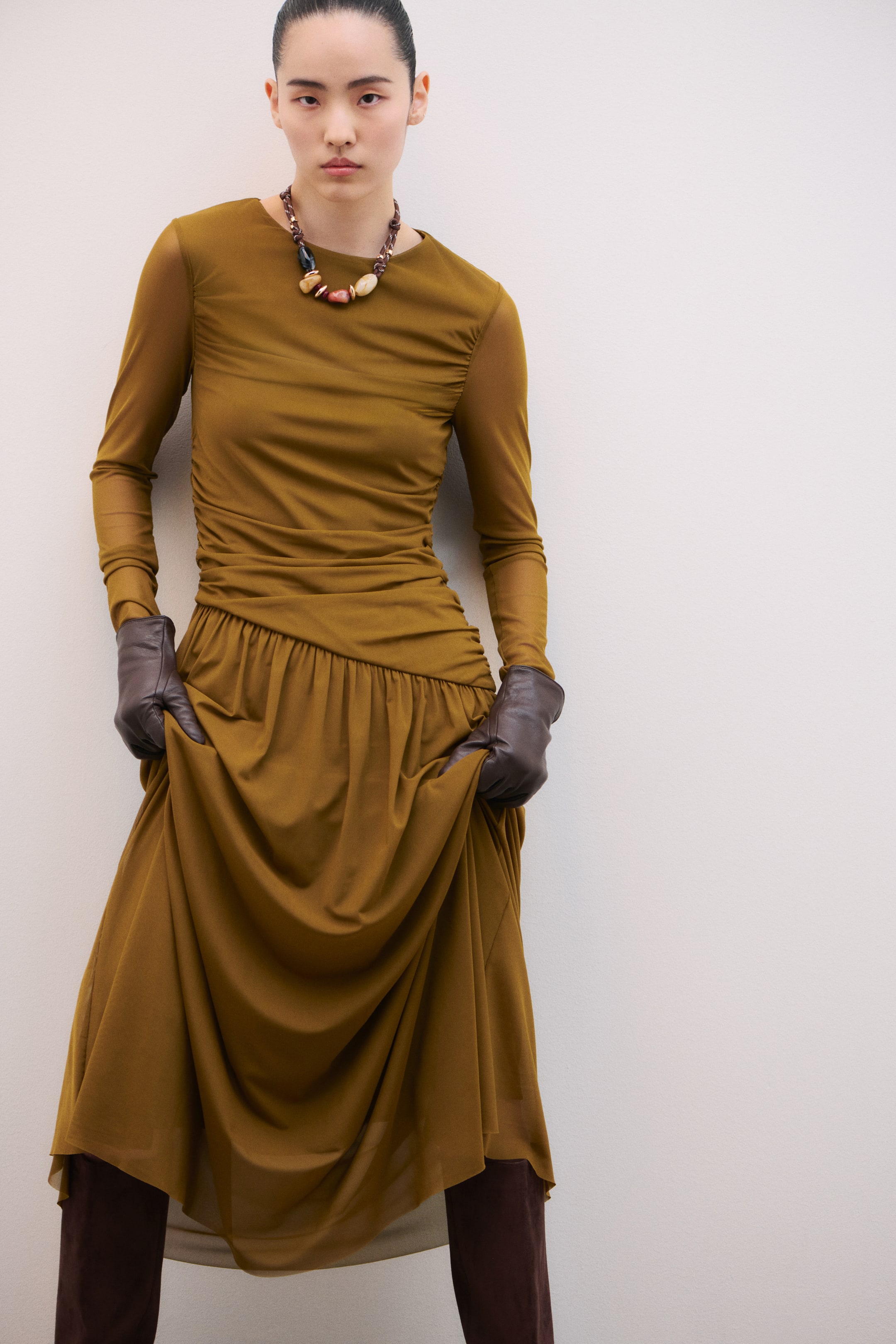 View larger image: Leather gloves - Dark brown - Ladies | H&M HK 3