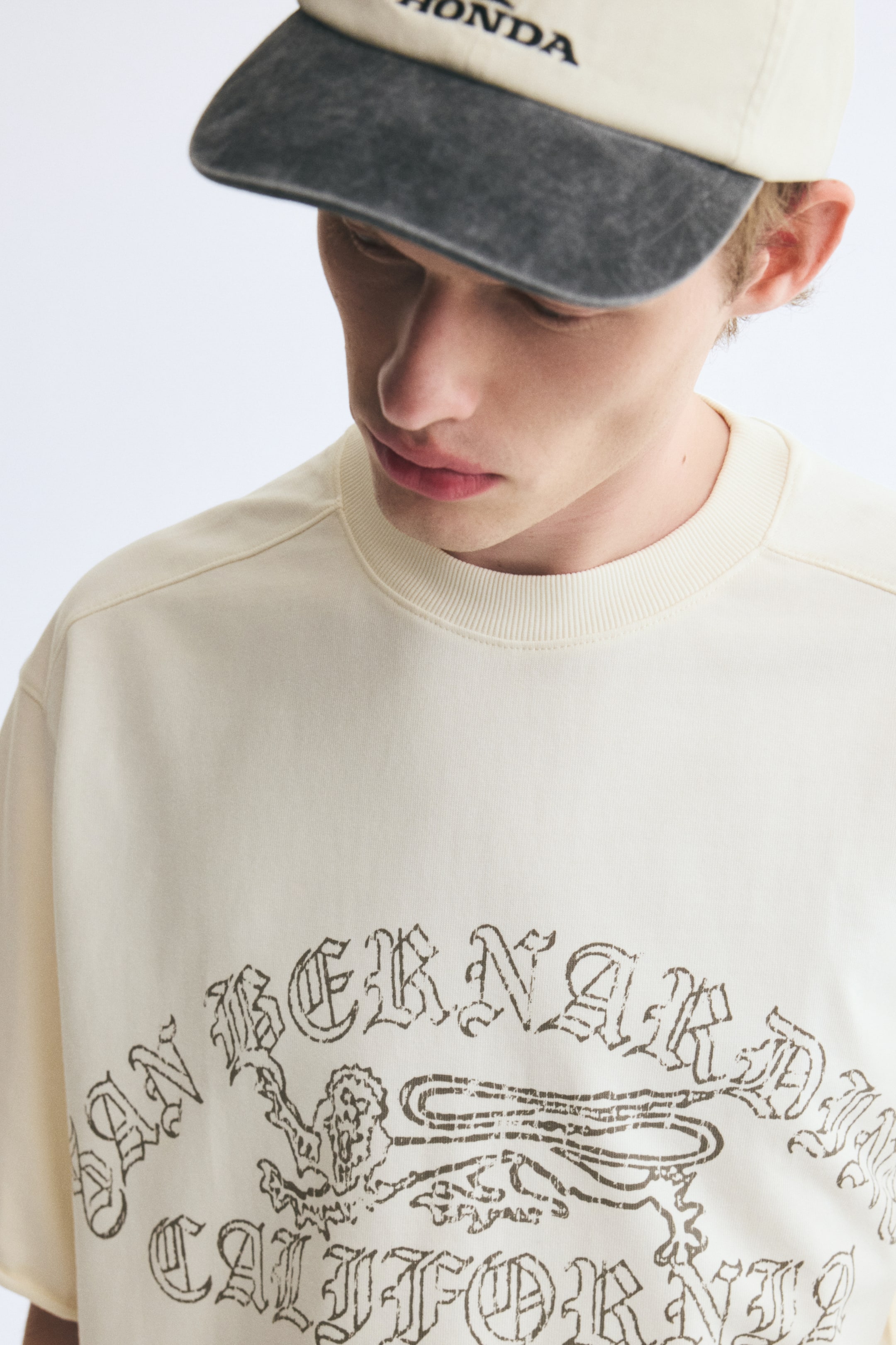Oversized Printed Cotton T-Shirt