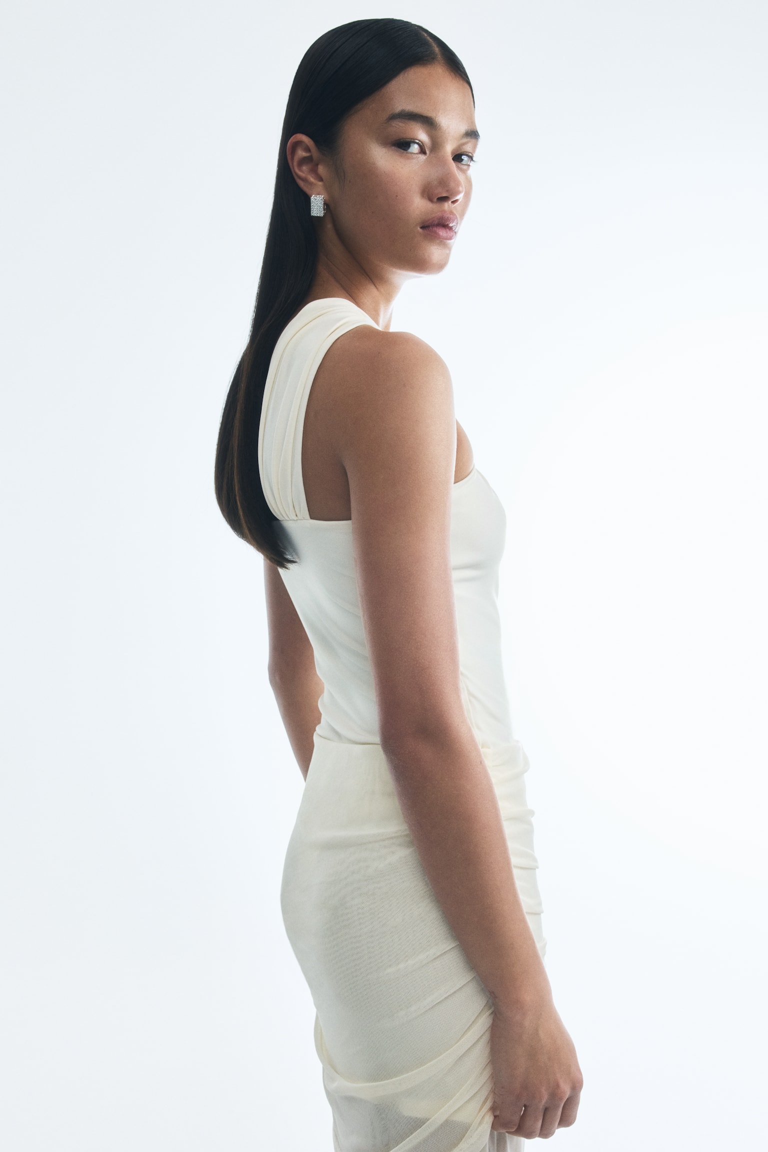 Crêpe Bodysuit - Cream/Black - 4