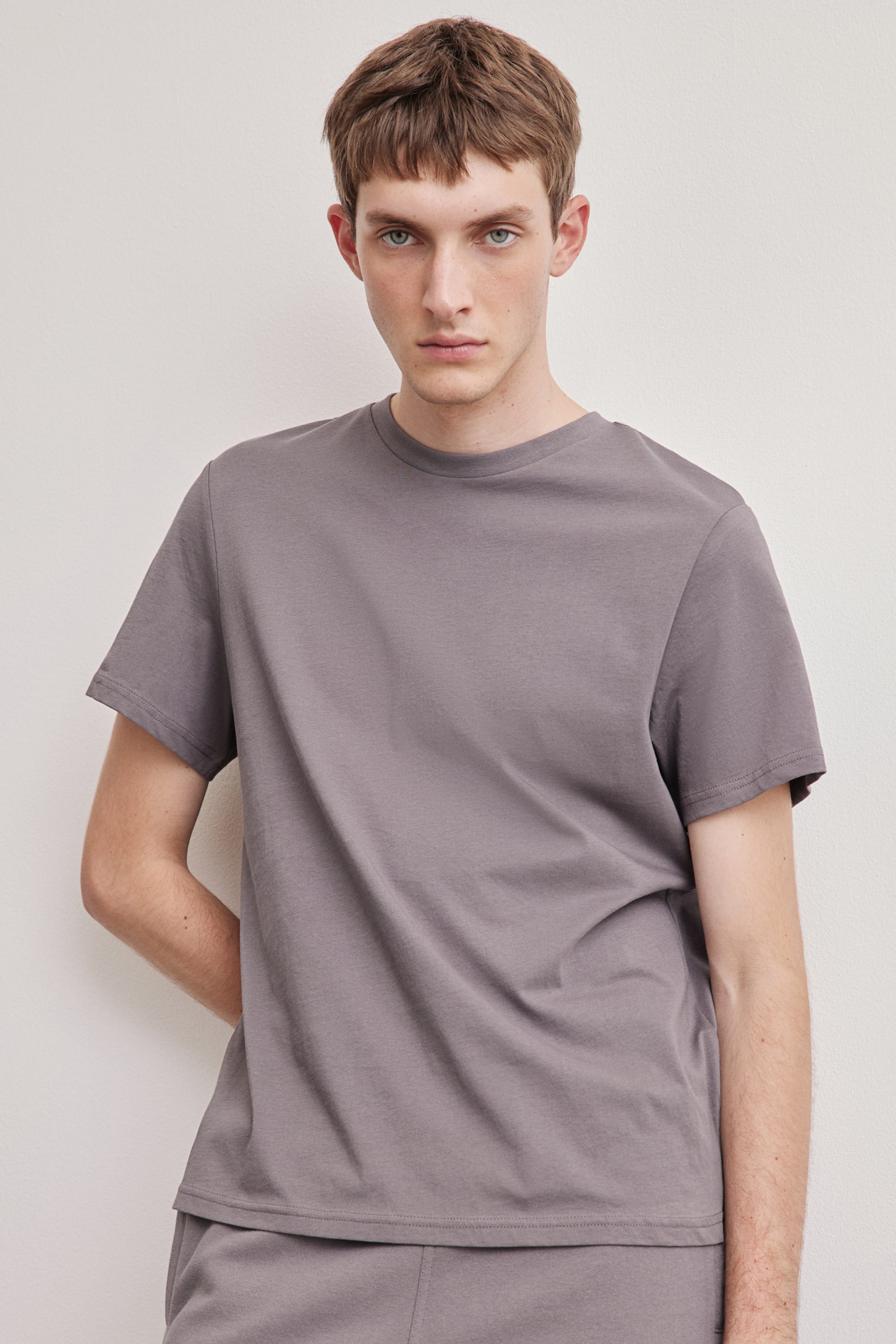 Regular Fit T-shirt - Dark grey/White/Black/Dark blue/Grey marl/Burgundy/Dark brown/Light green/Forest green/Light beige/Khaki green/Pink/Light grey/Dark grey/Khaki green - 3